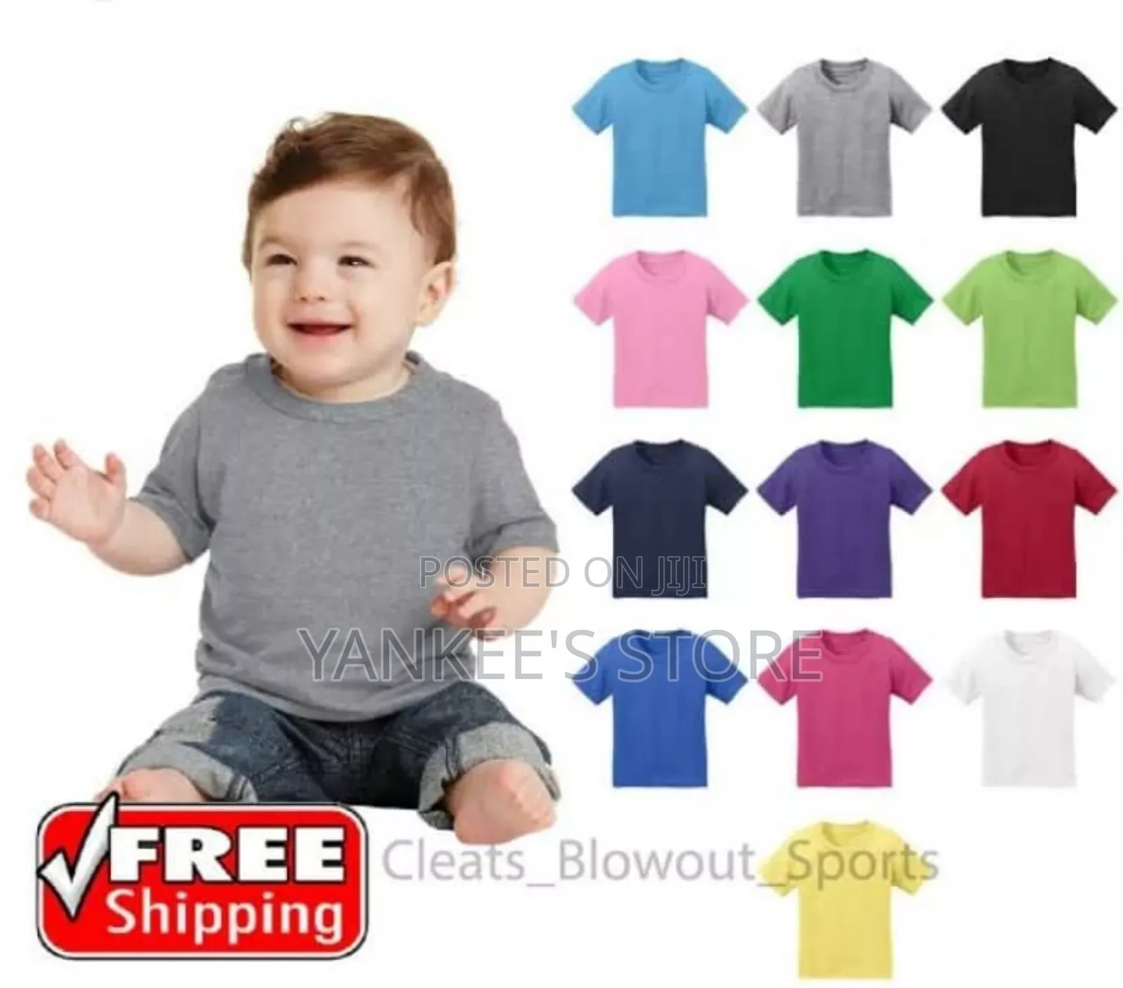 Brand New Kids Plain T-Shirts(All Ages)