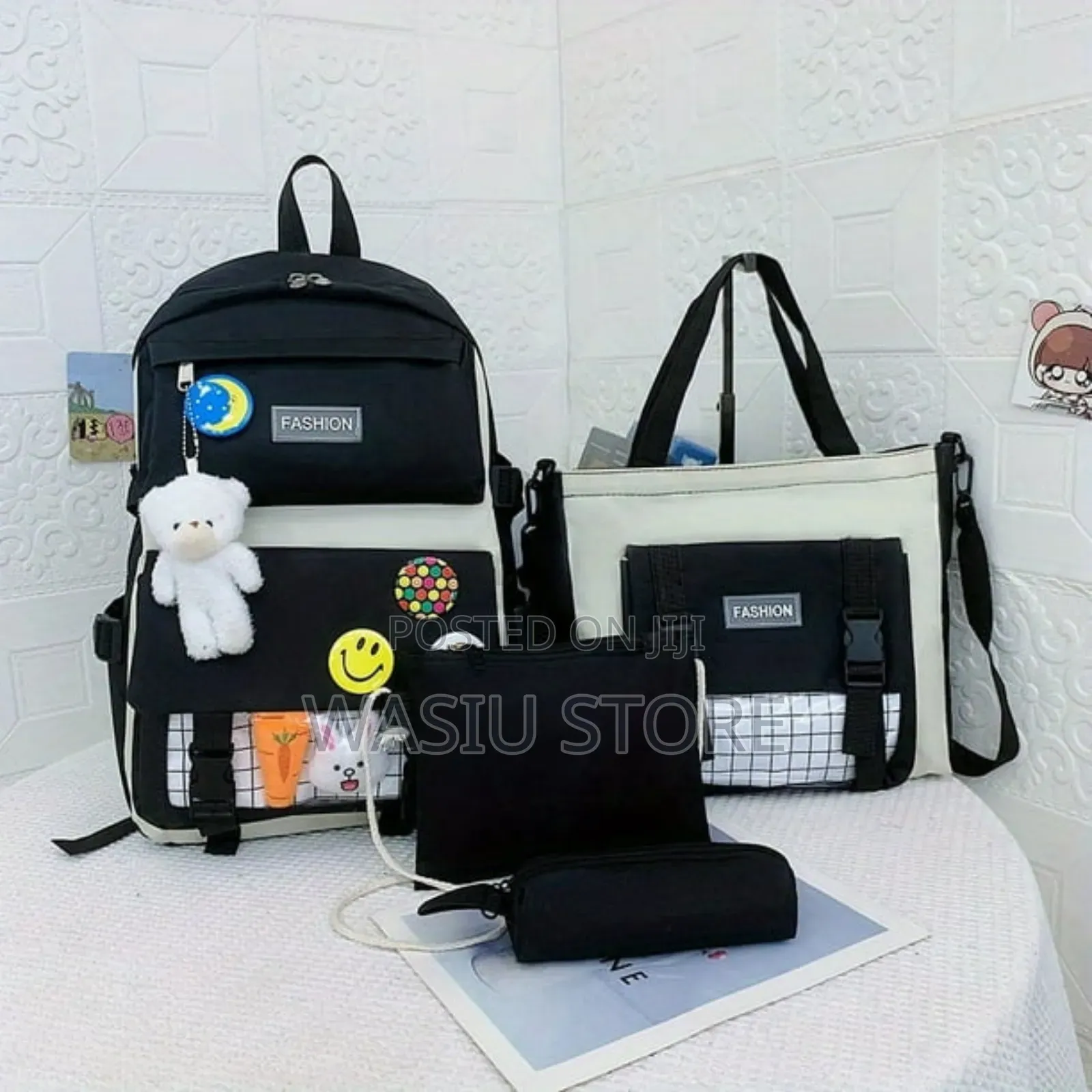 4pcs/Sets Cute Backpack