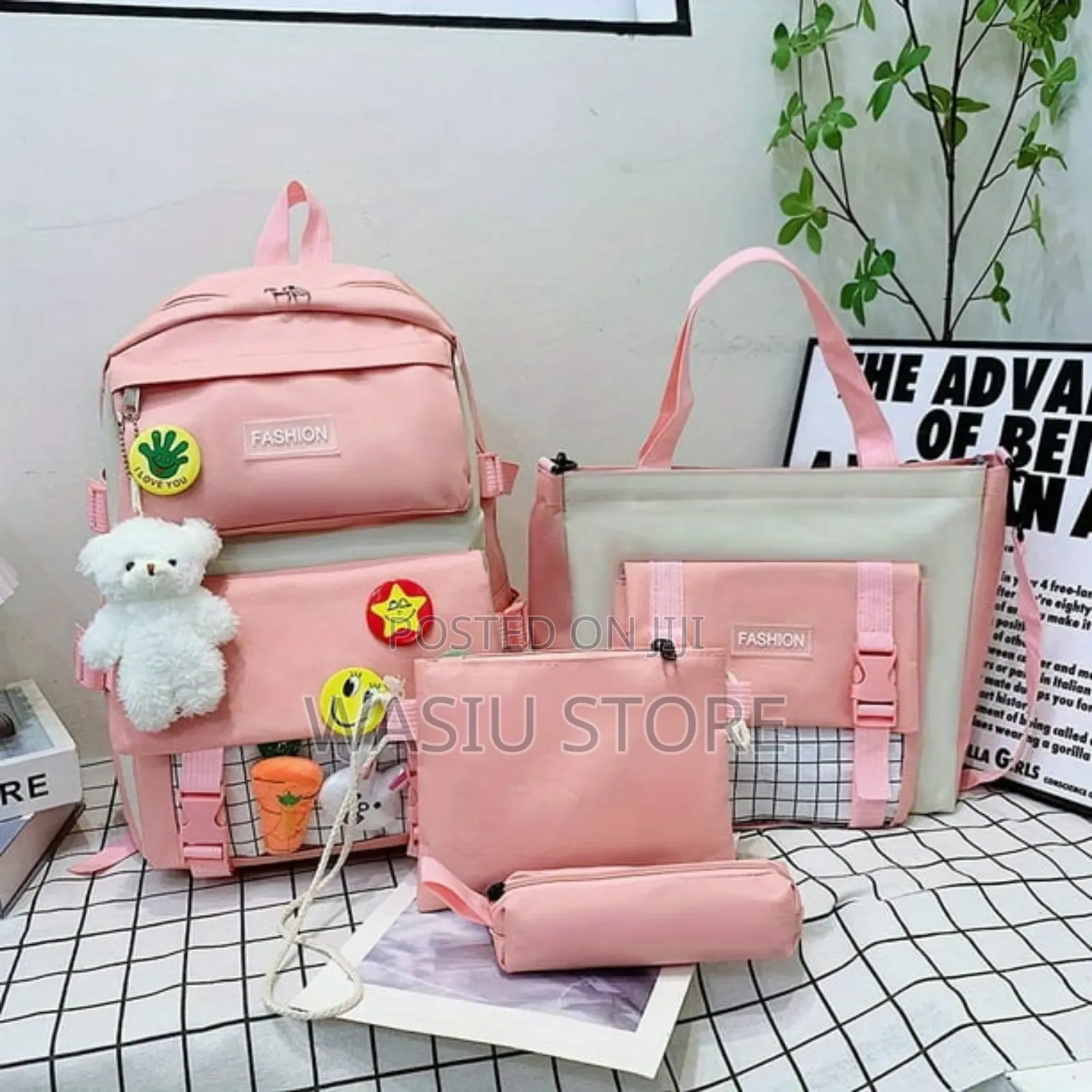 4pcs/Sets Cute Backpack
