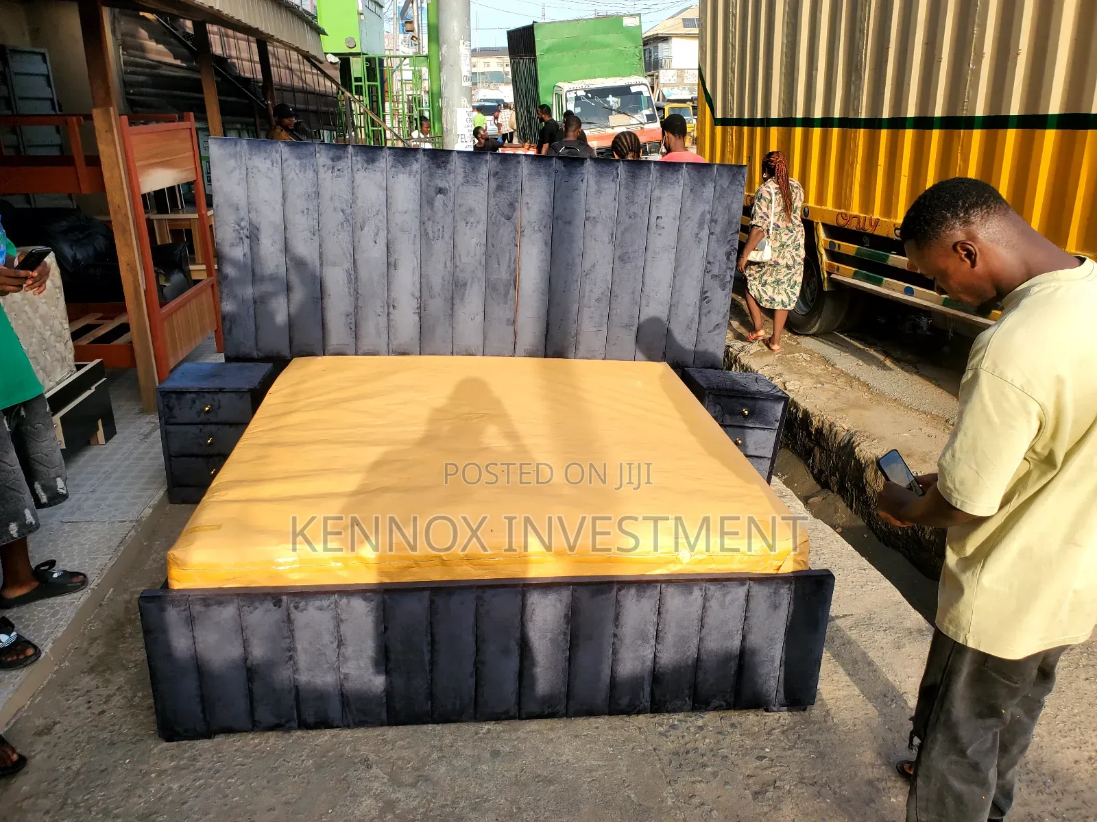 6 by 6 Bedframe With 2 Bedsides Drawers Mattress Is Optional
