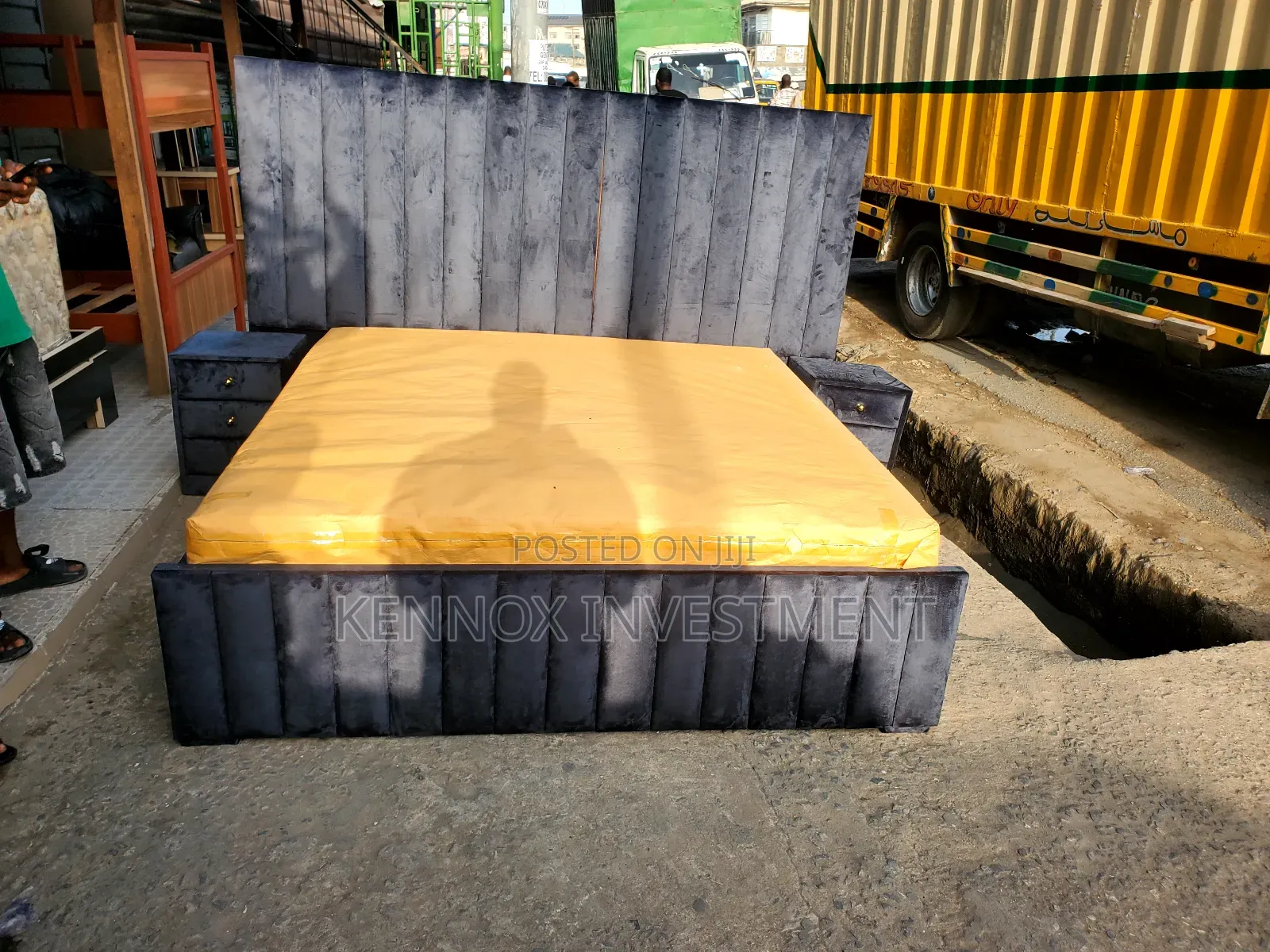 6 by 6 Bedframe With 2 Bedsides Drawers Mattress Is Optional
