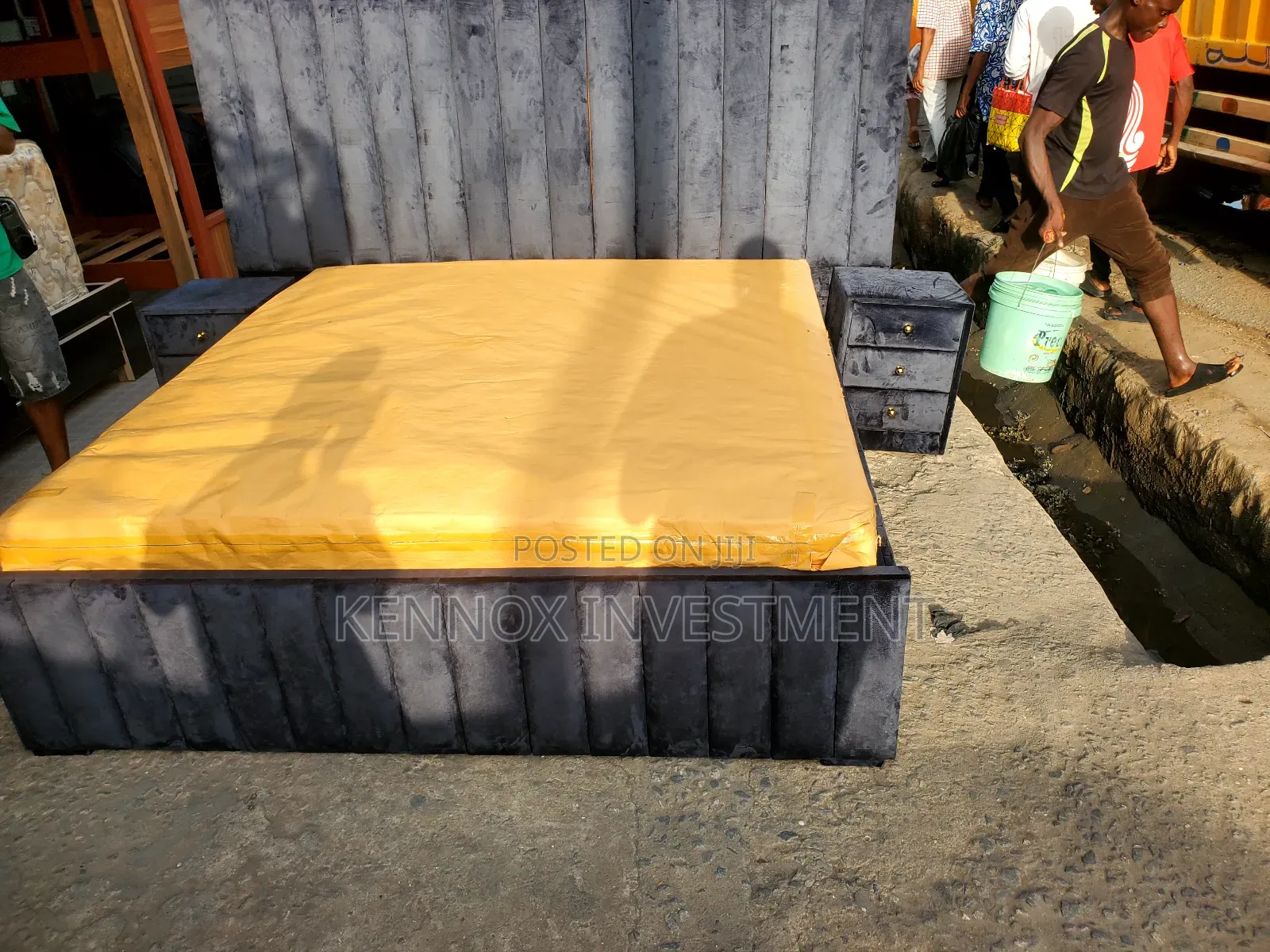 6 by 6 Bedframe With 2 Bedsides Drawers Mattress Is Optional