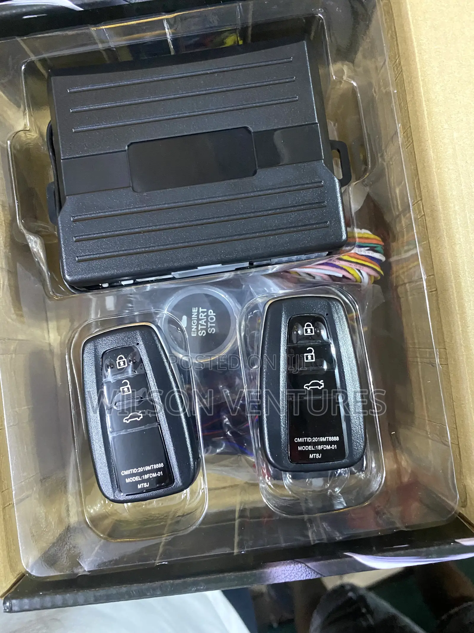 Back Logo Toyota Push Button and Remote Start