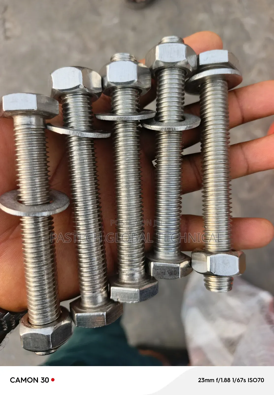 S.S Bolt M14 X 100mm With Nut and Washer