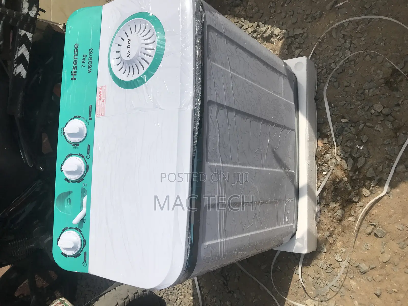 Hisense Twin Tube 7.5kva Washing Machine.
