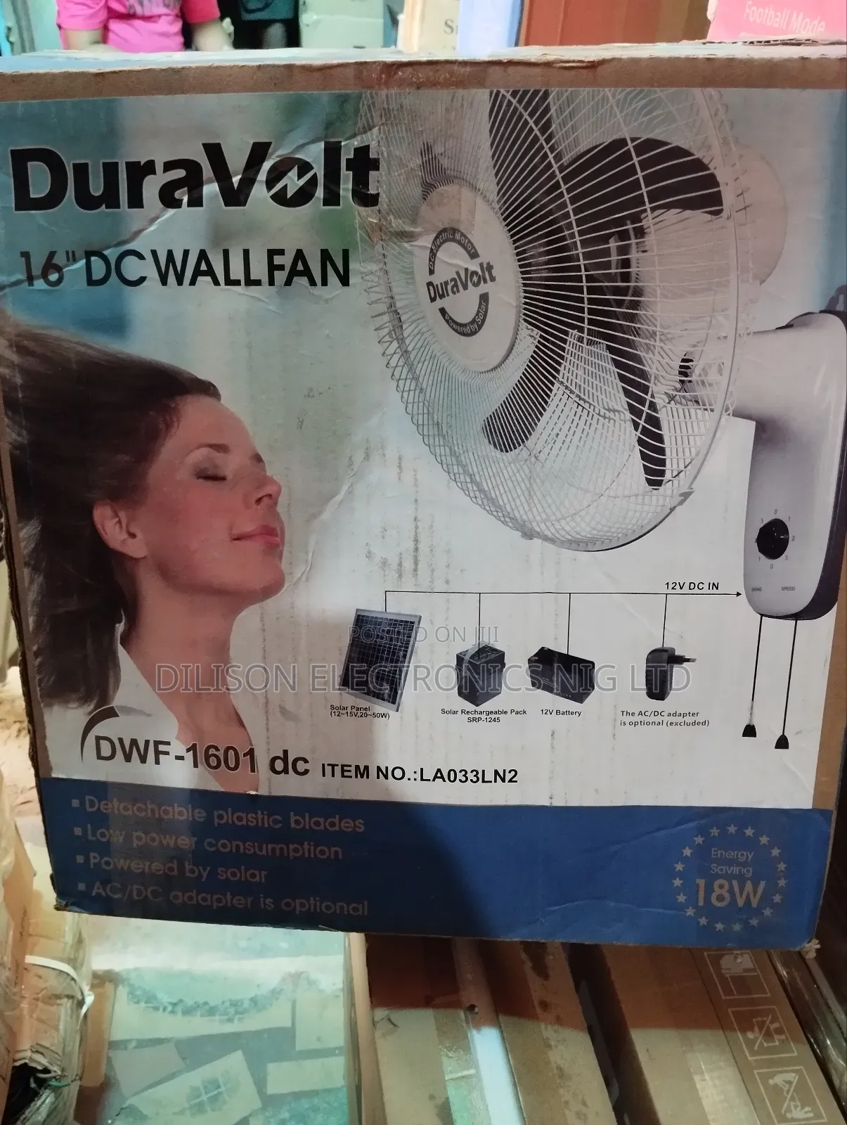 Duravolt 16" Dc Wall Fan