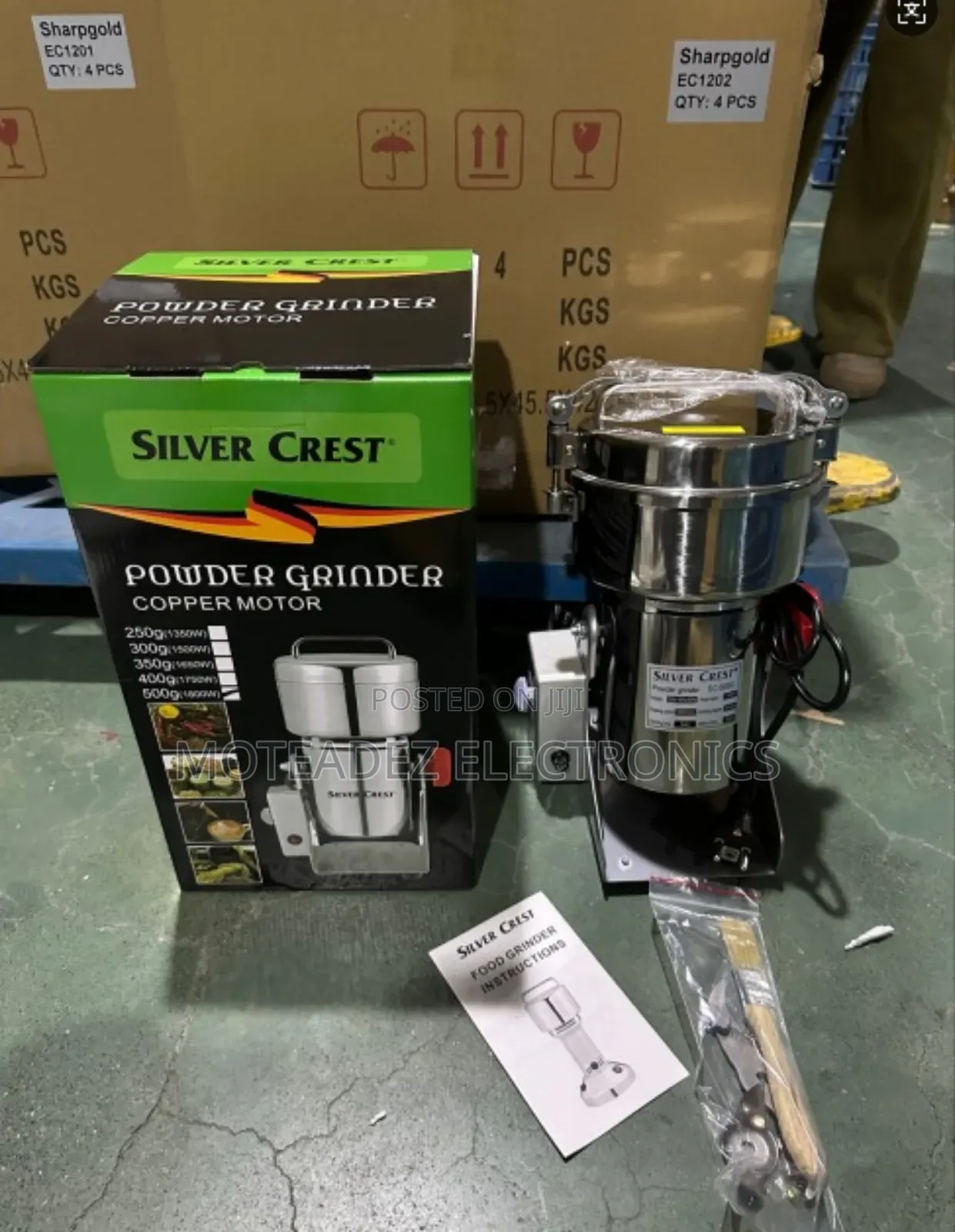 Silver Crest 500g Electric Coffee, Grains High Power Grinder