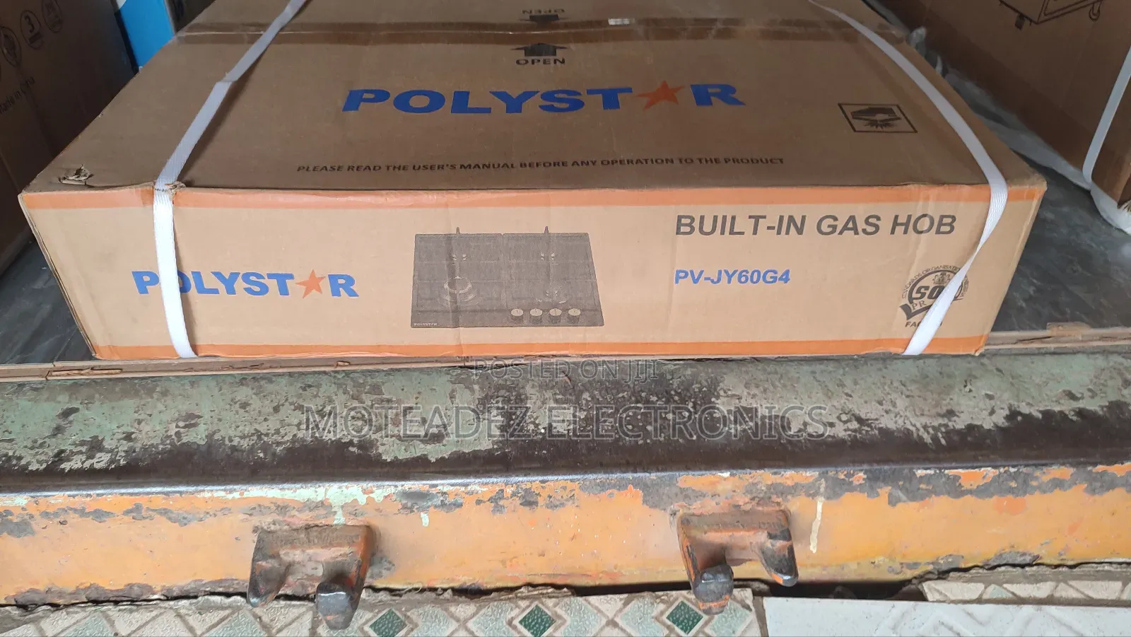 Polystar 4face Induction 8mm Tempered Glass Top Cabinet Hob Gas Cooker