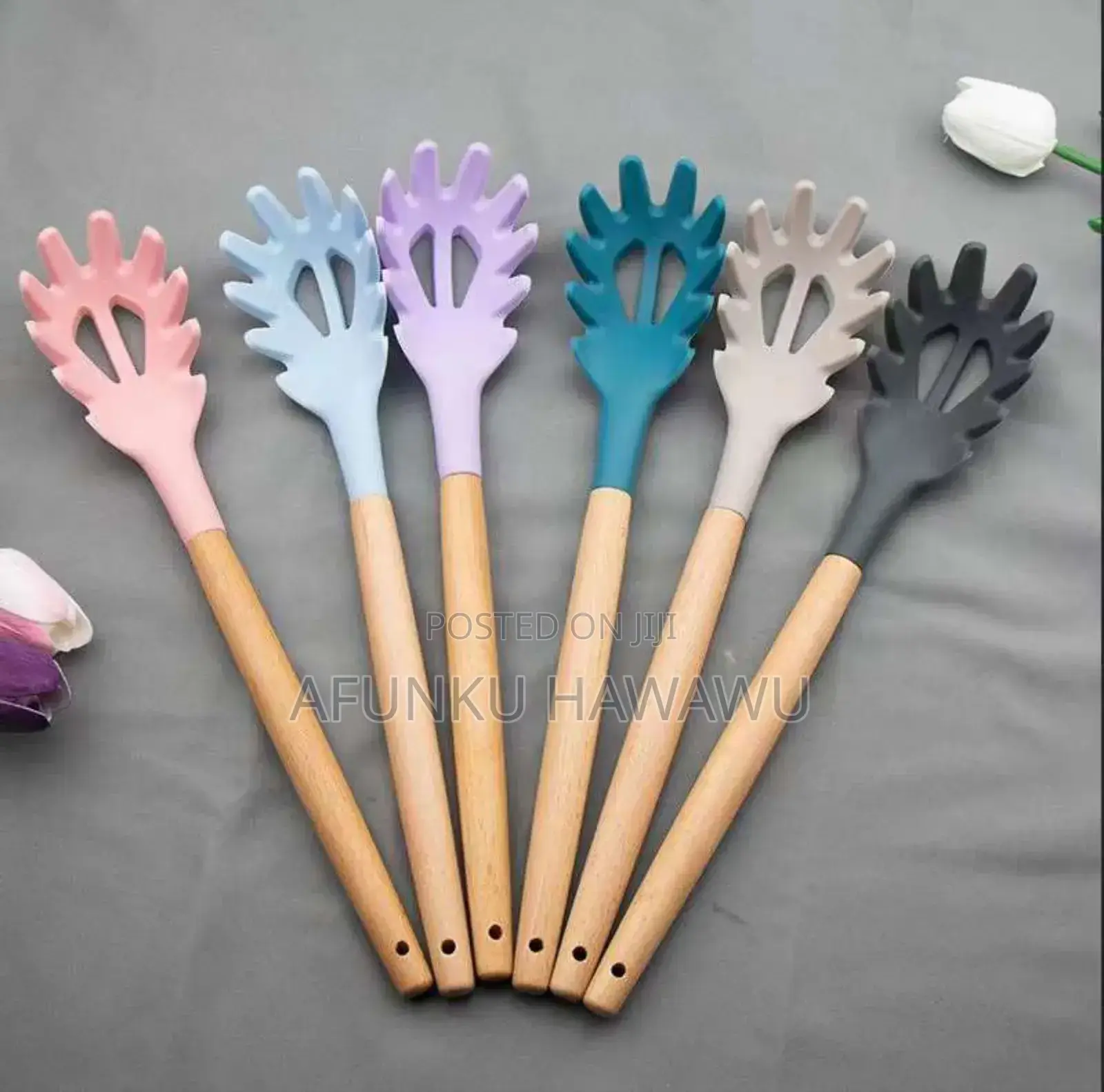 Silicone Cooking Spoons Set (12 Pcs)