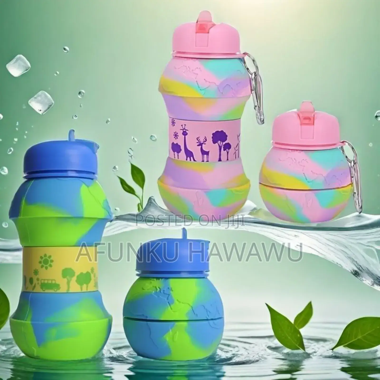 Silicone Foldable Water Bottle