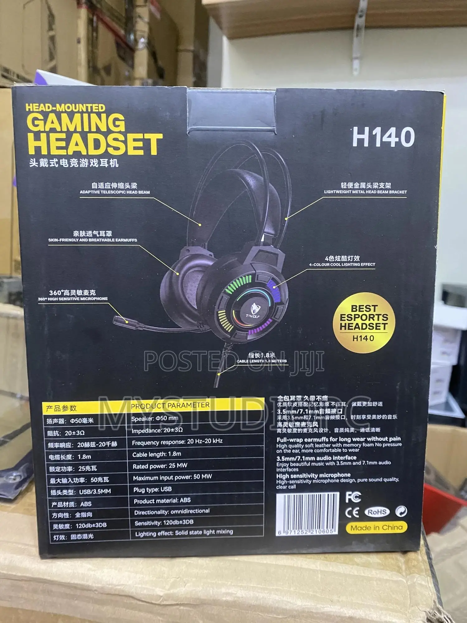 T-wolf Rgb Gaming Headset