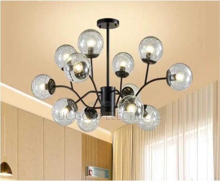 Nordic Style Glass Ball Led Chandelier
