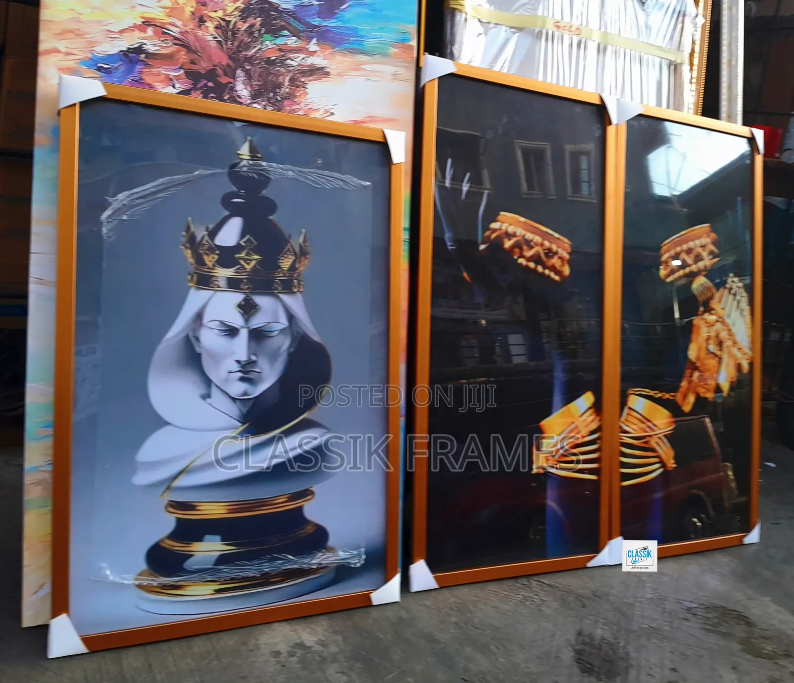 Hd Framed Chess Macklyn Digi Painting Wall Art