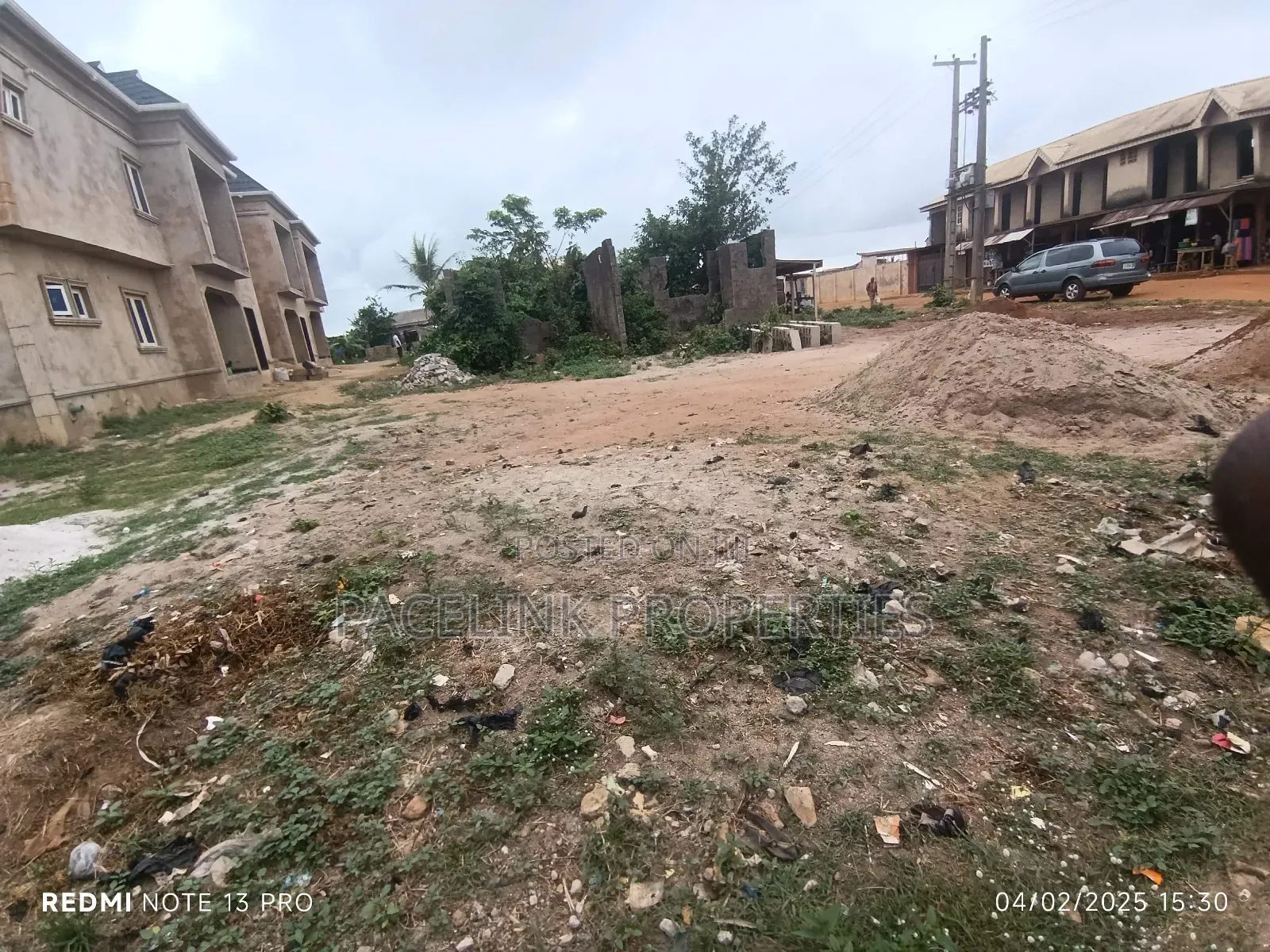 Half Plot of Land Dry Land Close to the Main Road at Itele