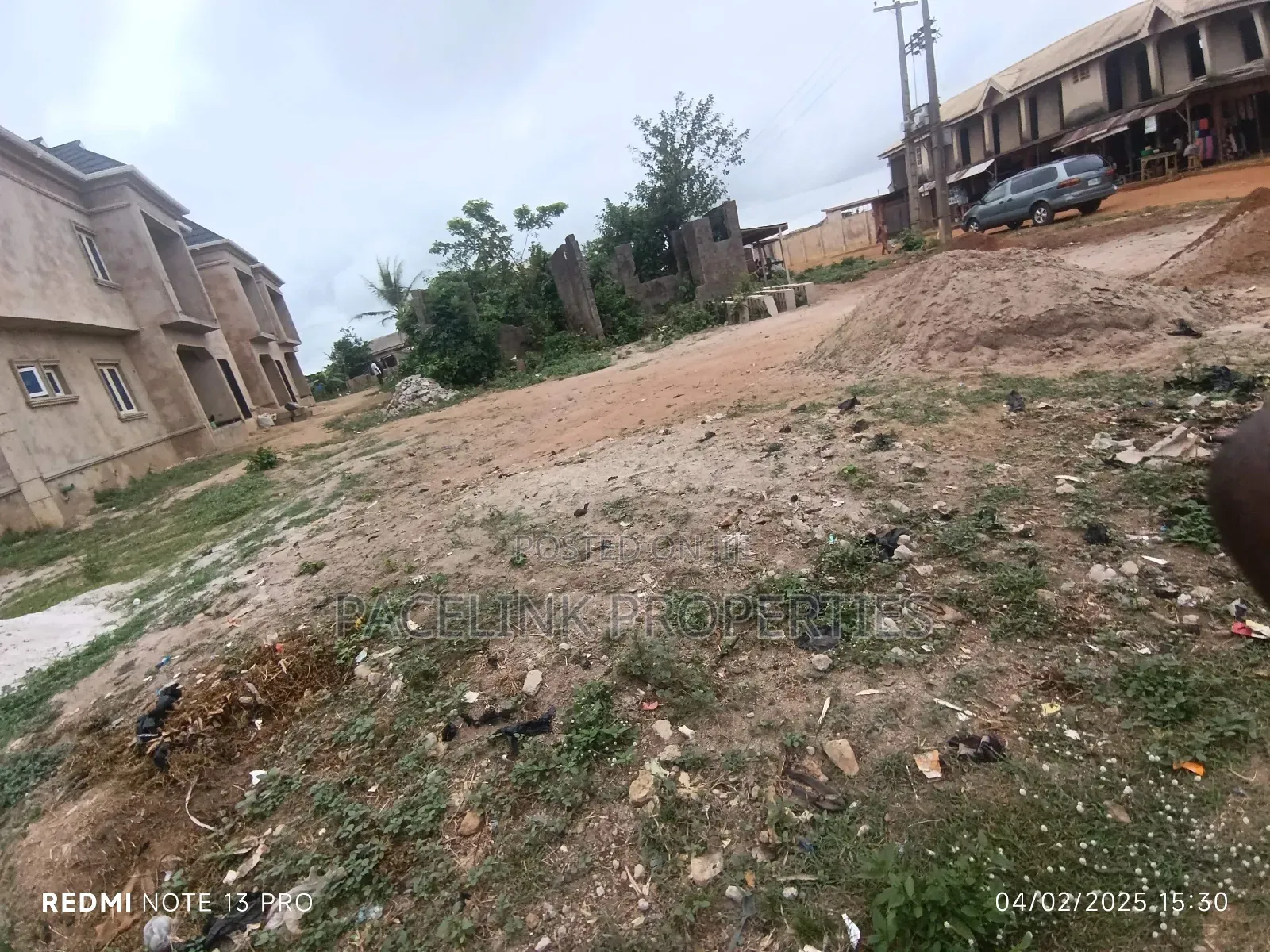 Half Plot of Land Dry Land Close to the Main Road at Itele