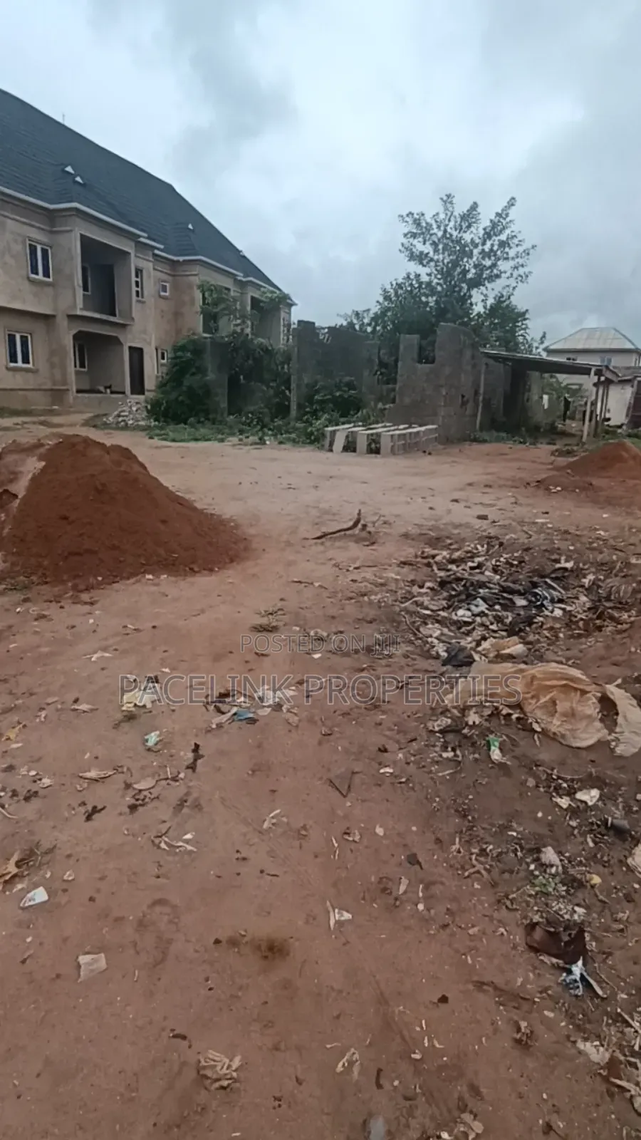 Half Plot of Land Dry Land Close to the Main Road at Itele