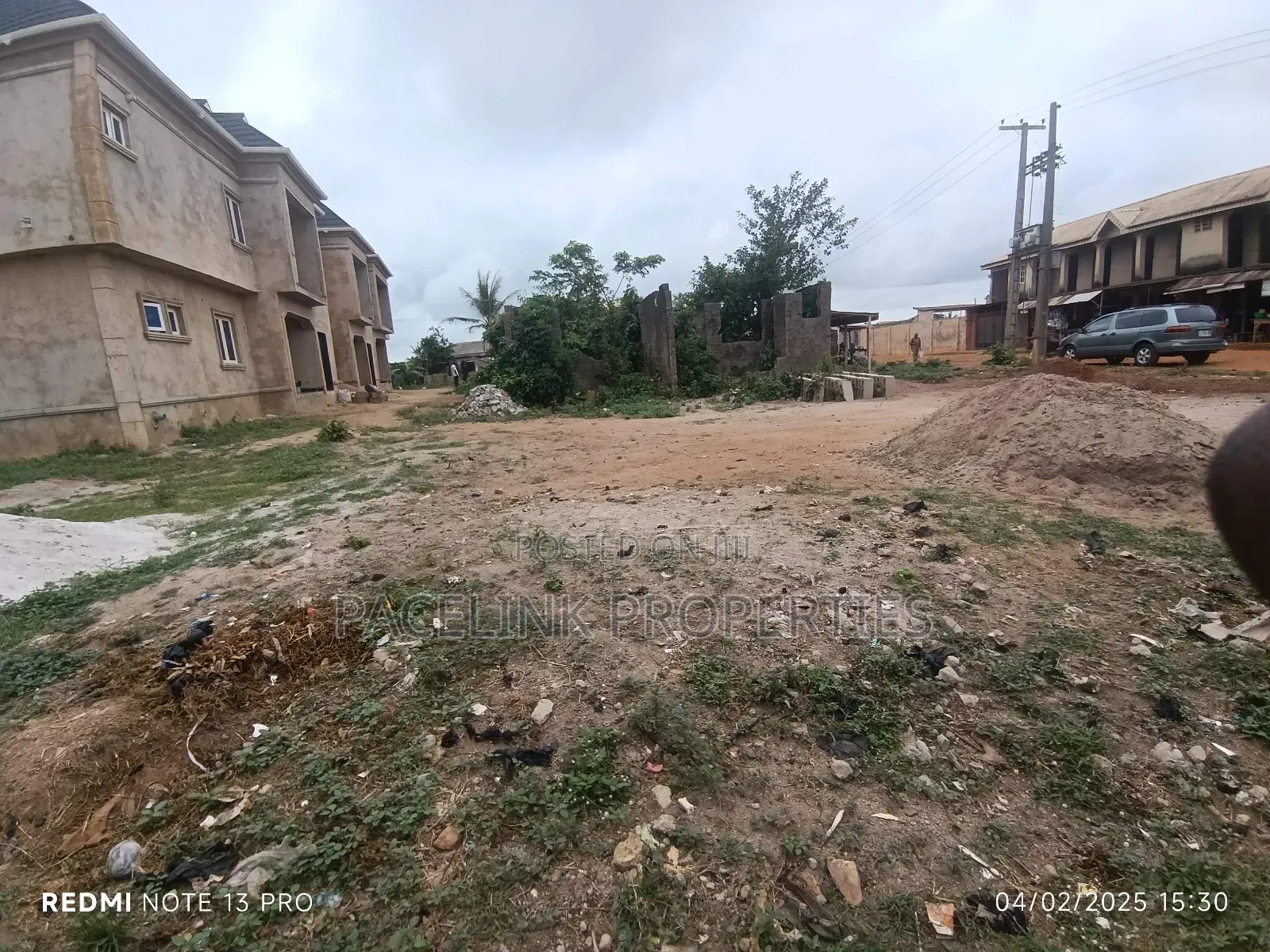 Half Plot of Land Dry Land Close to the Main Road at Itele