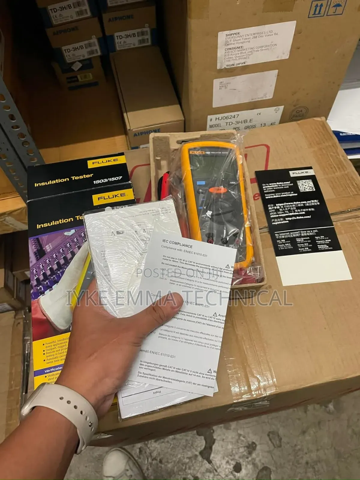Fluke 1503 / 1507 Insulation Resistance
Tester