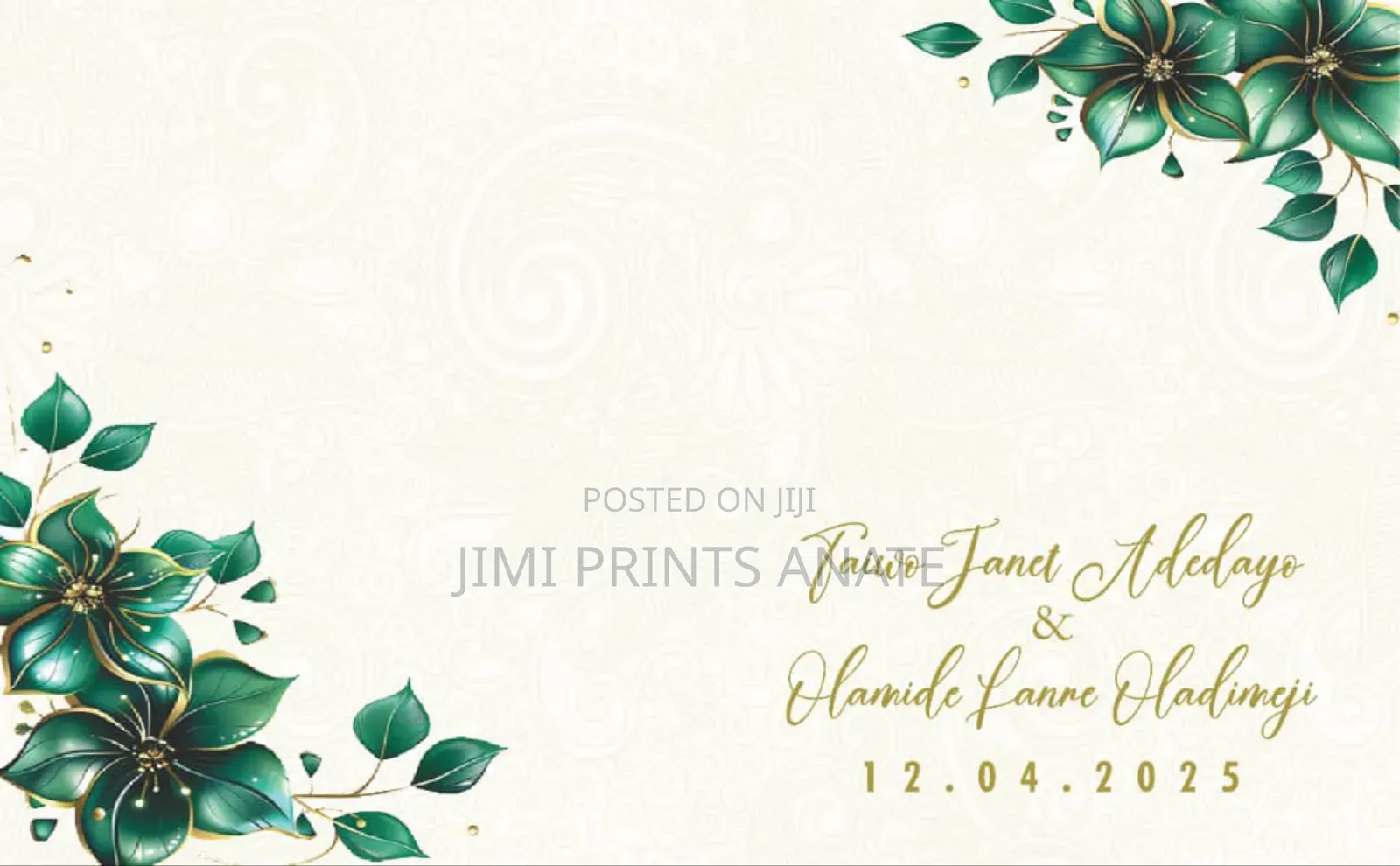 Iv Wedding Card / Envelope