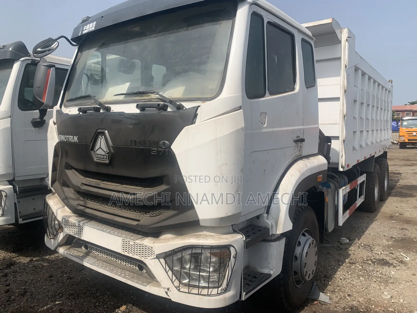 Covid 19 Howo Dump Truck White Color