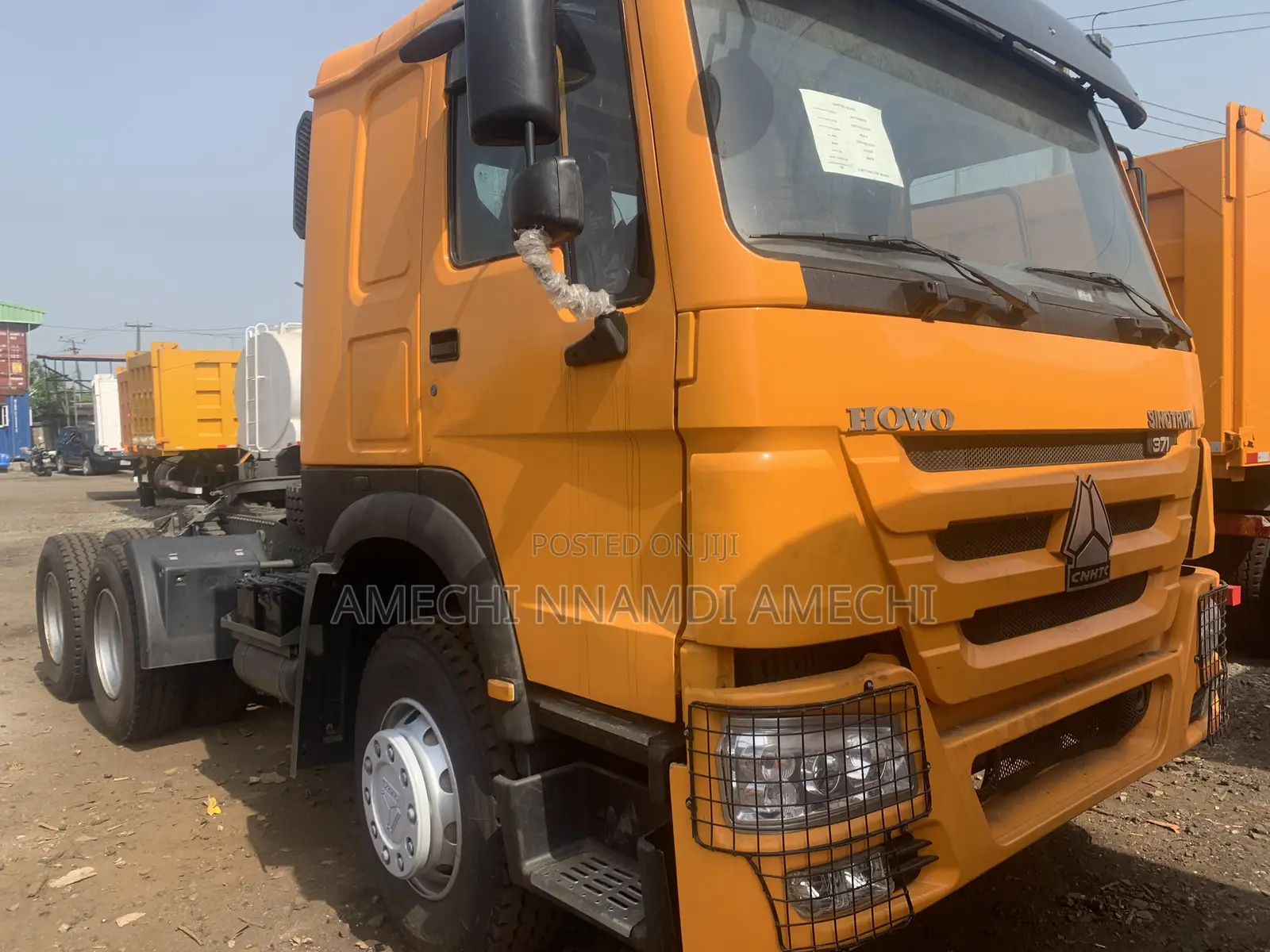 Howo Truck 371 Long Chassis Yellow Color