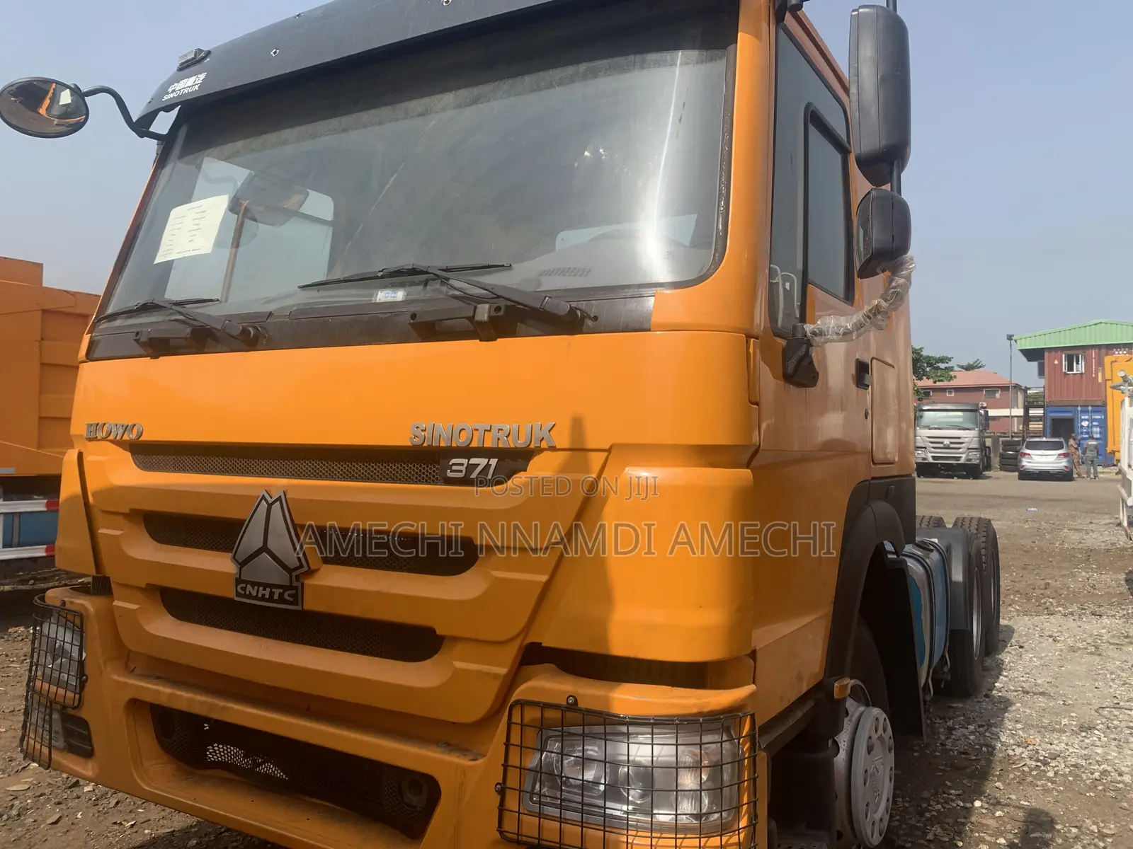 Howo Truck 371 Long Chassis Yellow Color