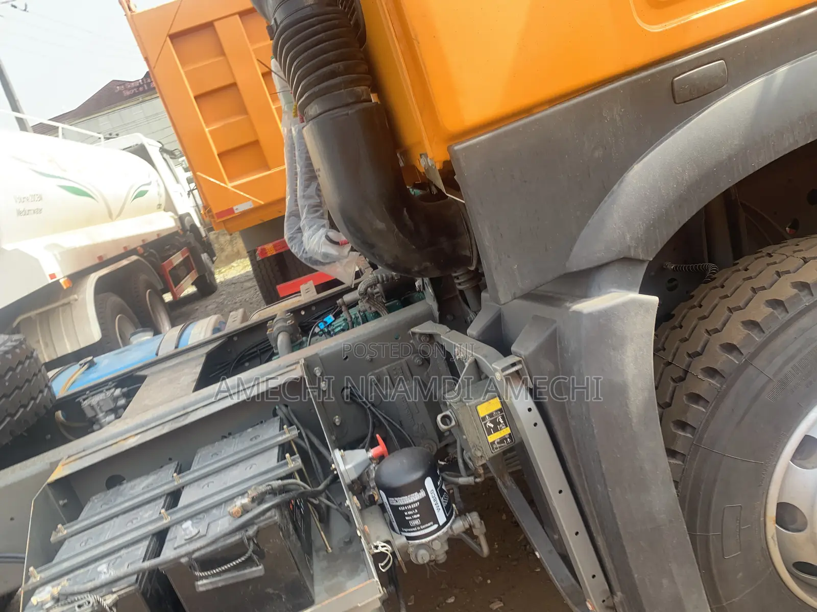 Howo Truck 371 Long Chassis Yellow Color