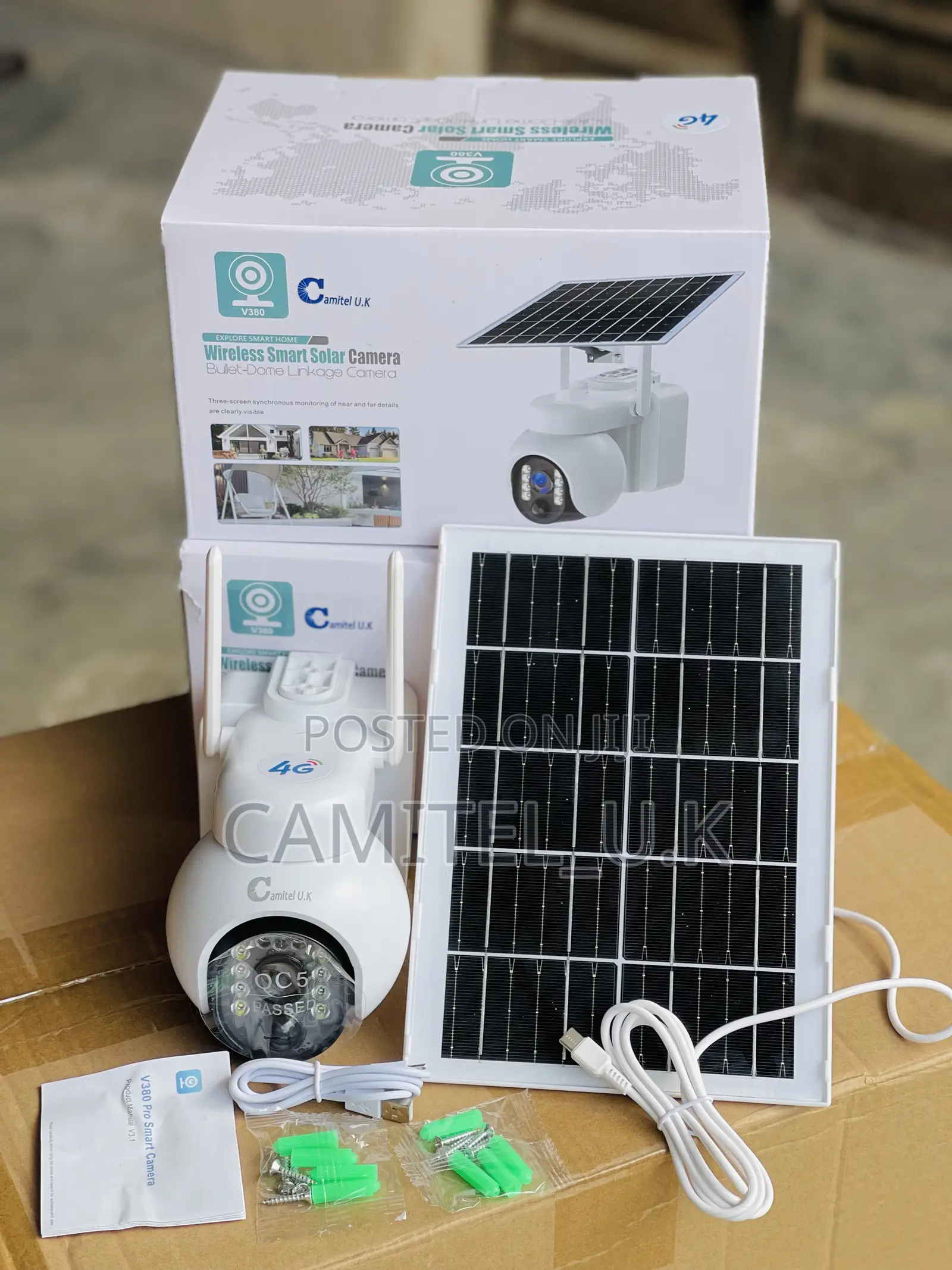 V380 Pro 4g Smart PTZ Solar Security Camera
