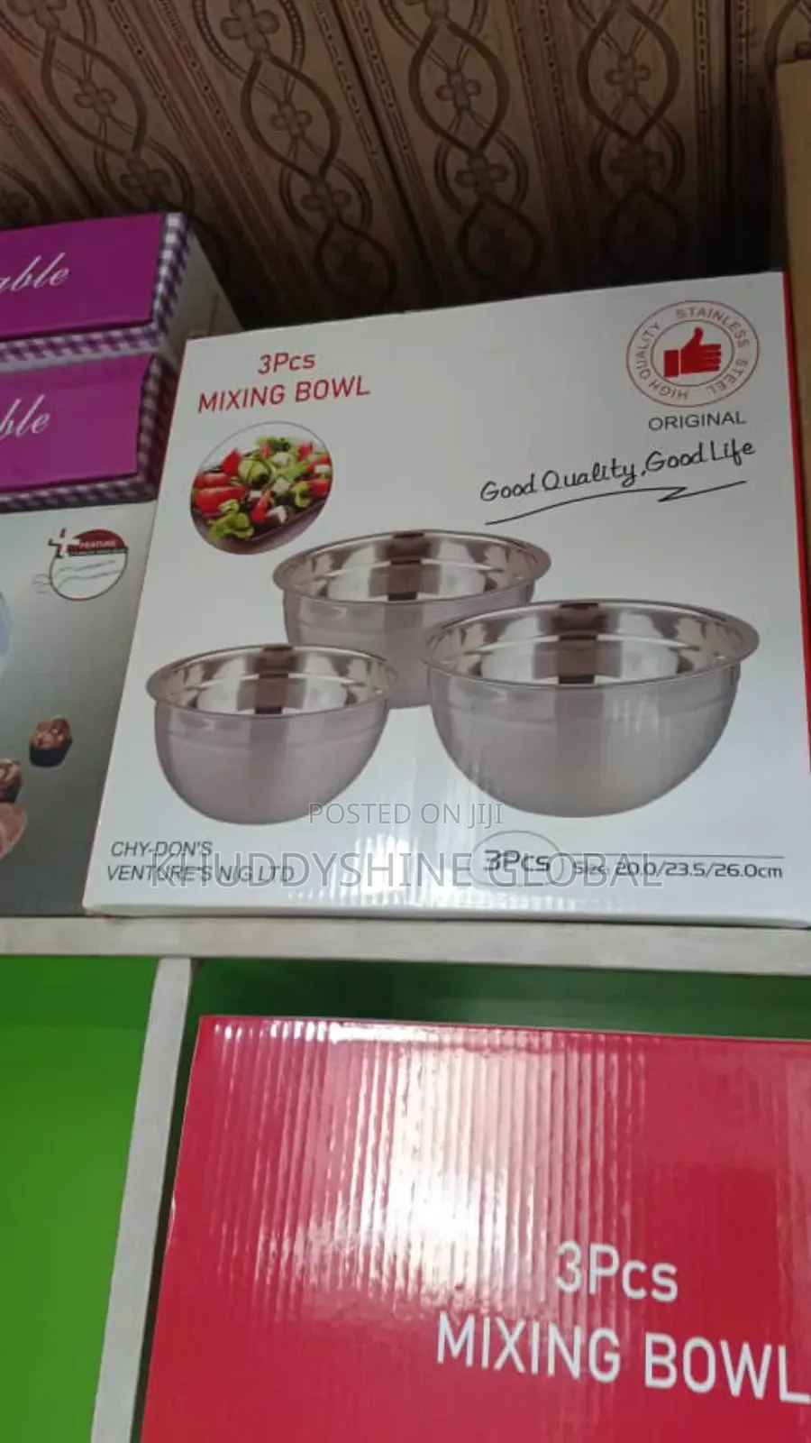 3pcs, Stainless Steel Mixing Bowl