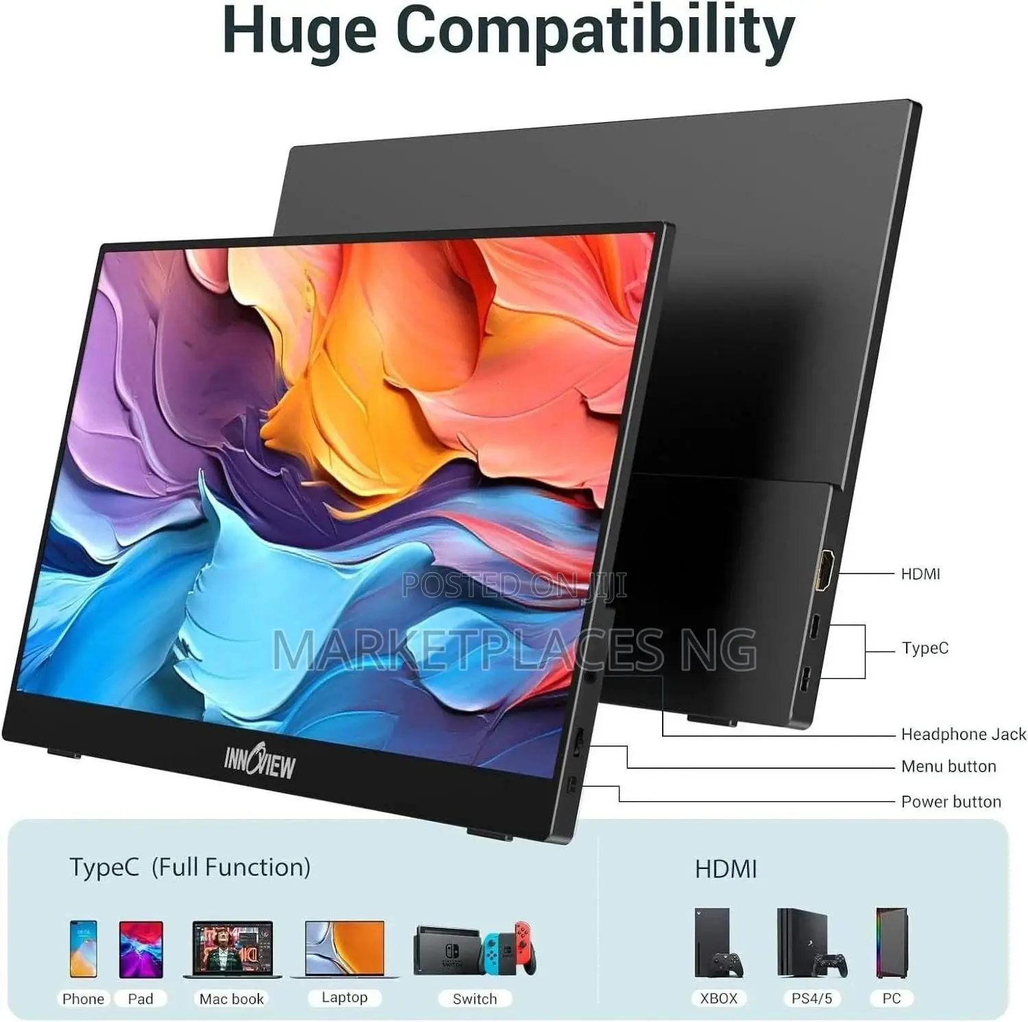 Innoview 15.6-Inch Full Hd Ultra-Slim Portable Monitor
