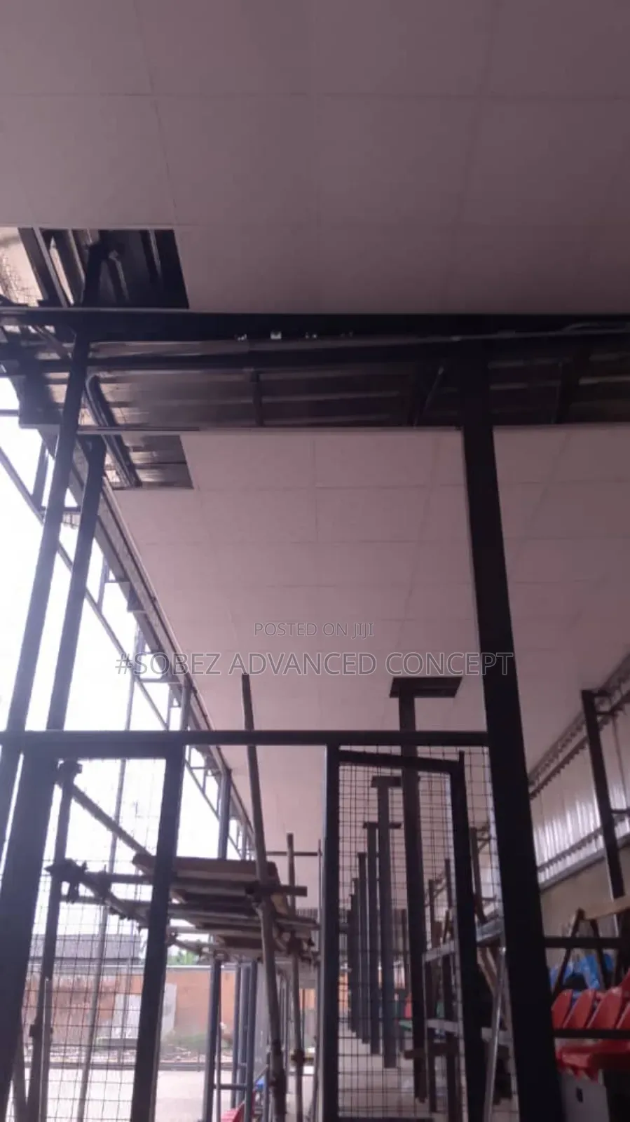 High Roof Event Hall Ceiling Installation