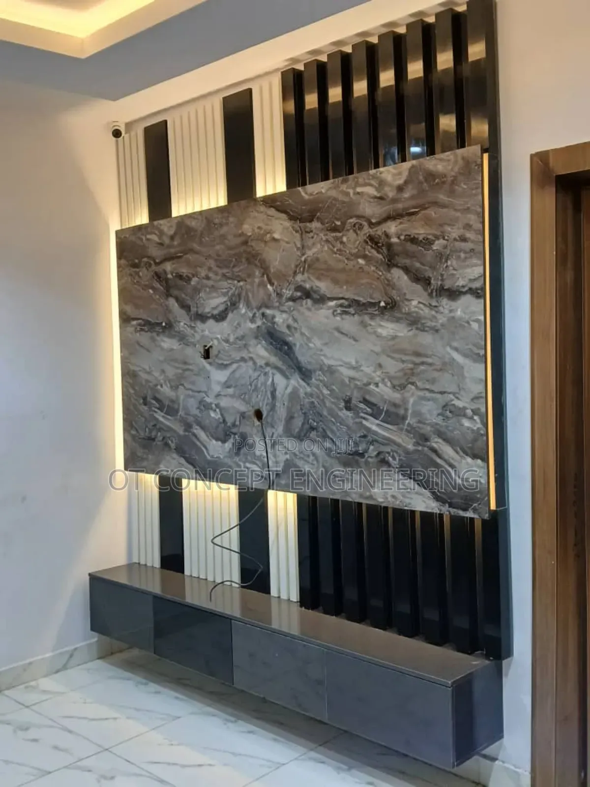 Tv Console With Panel Design