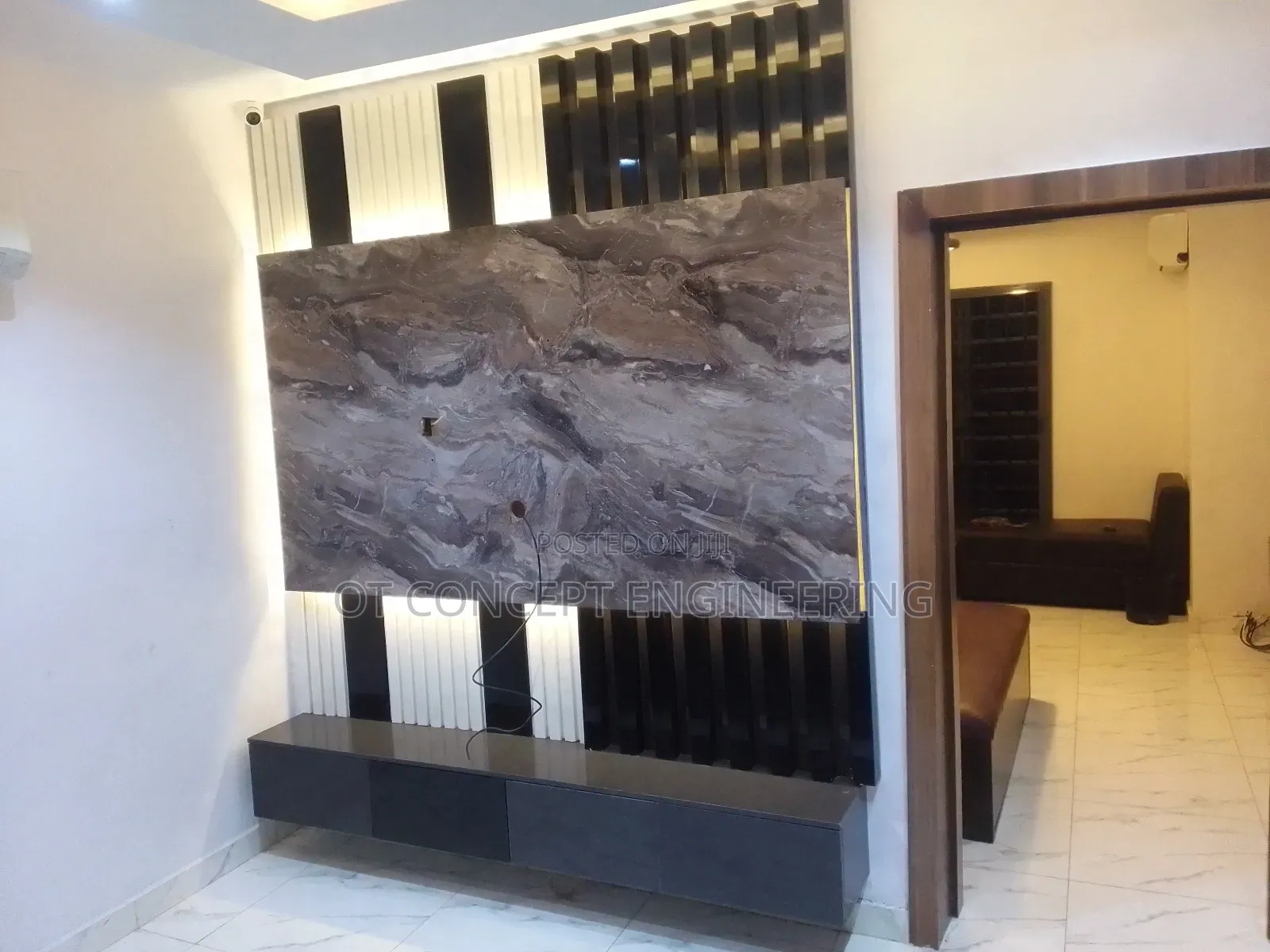 Tv Console With Panel Design