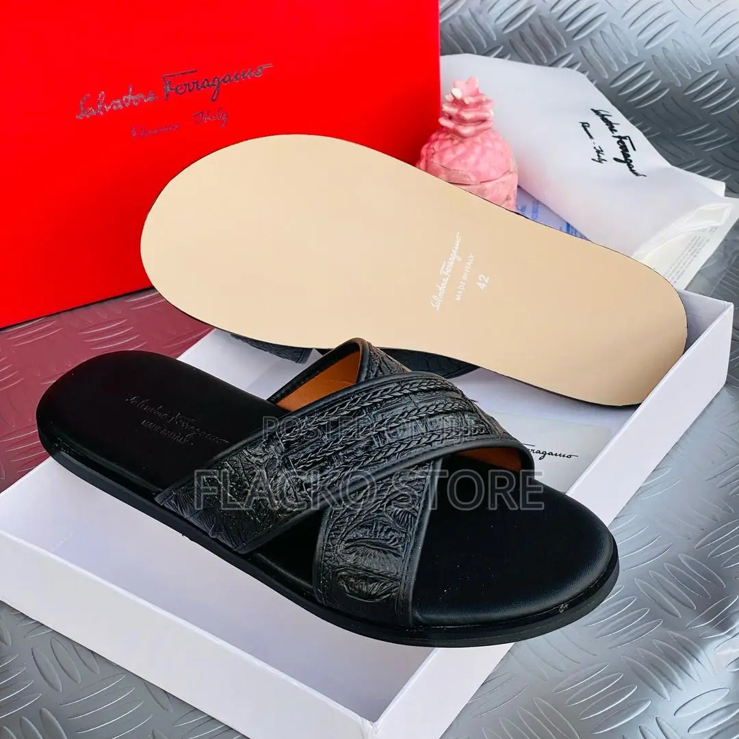 Original Salvatore Ferragamo Leather Slippers