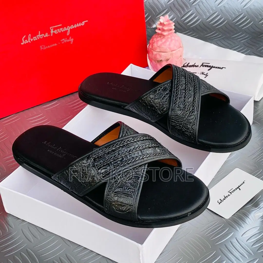 Original Salvatore Ferragamo Leather Slippers