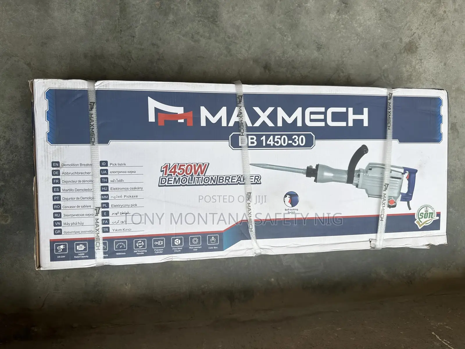 1450w Electric Demolition Breaker Jack Hammer