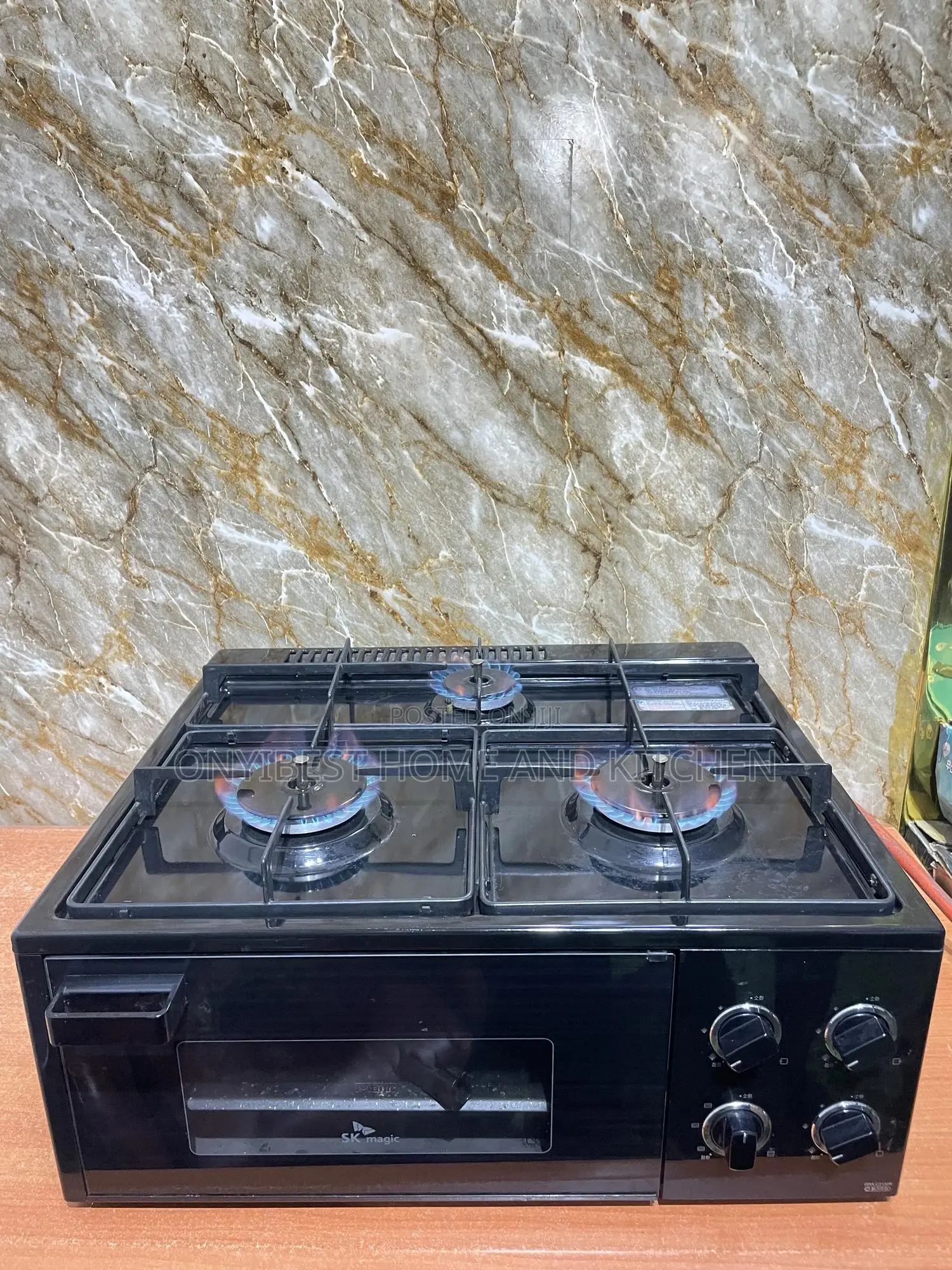 Sk Magic 3bunners Automatic Gas Cooker With Oven and Grill