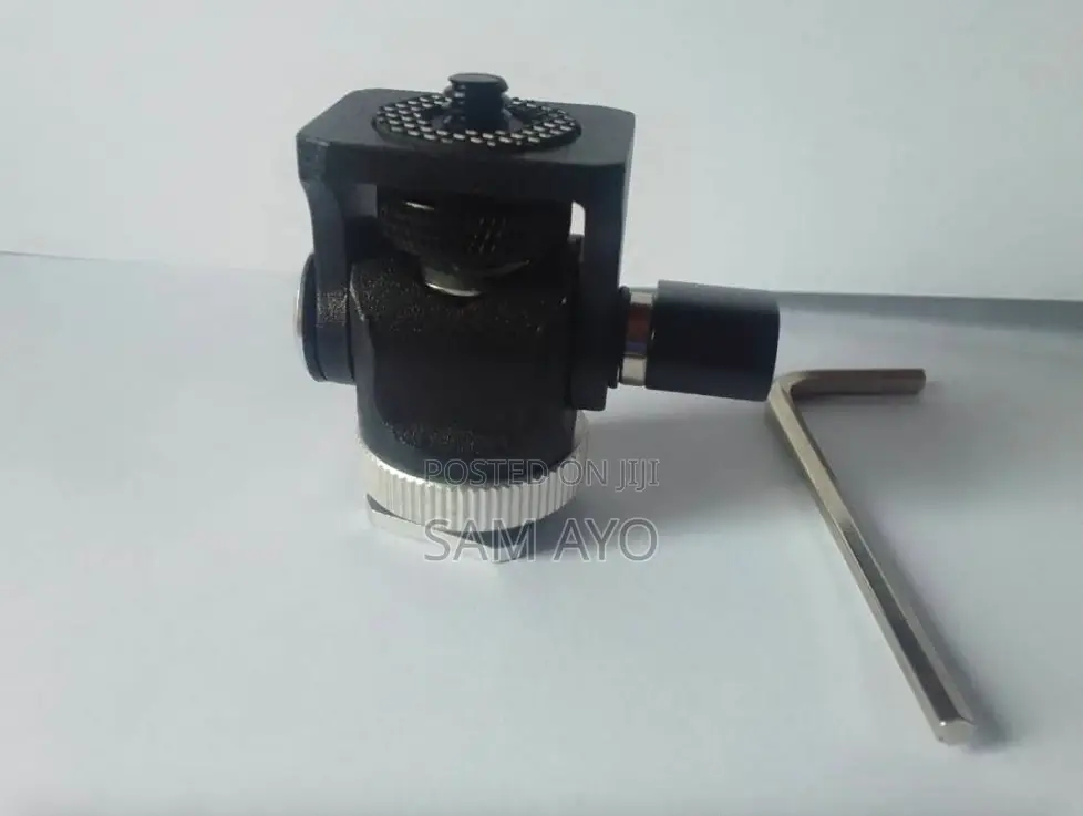 Hot Shoe Mount Adaptor 1/4 (Snail Head With Handle)