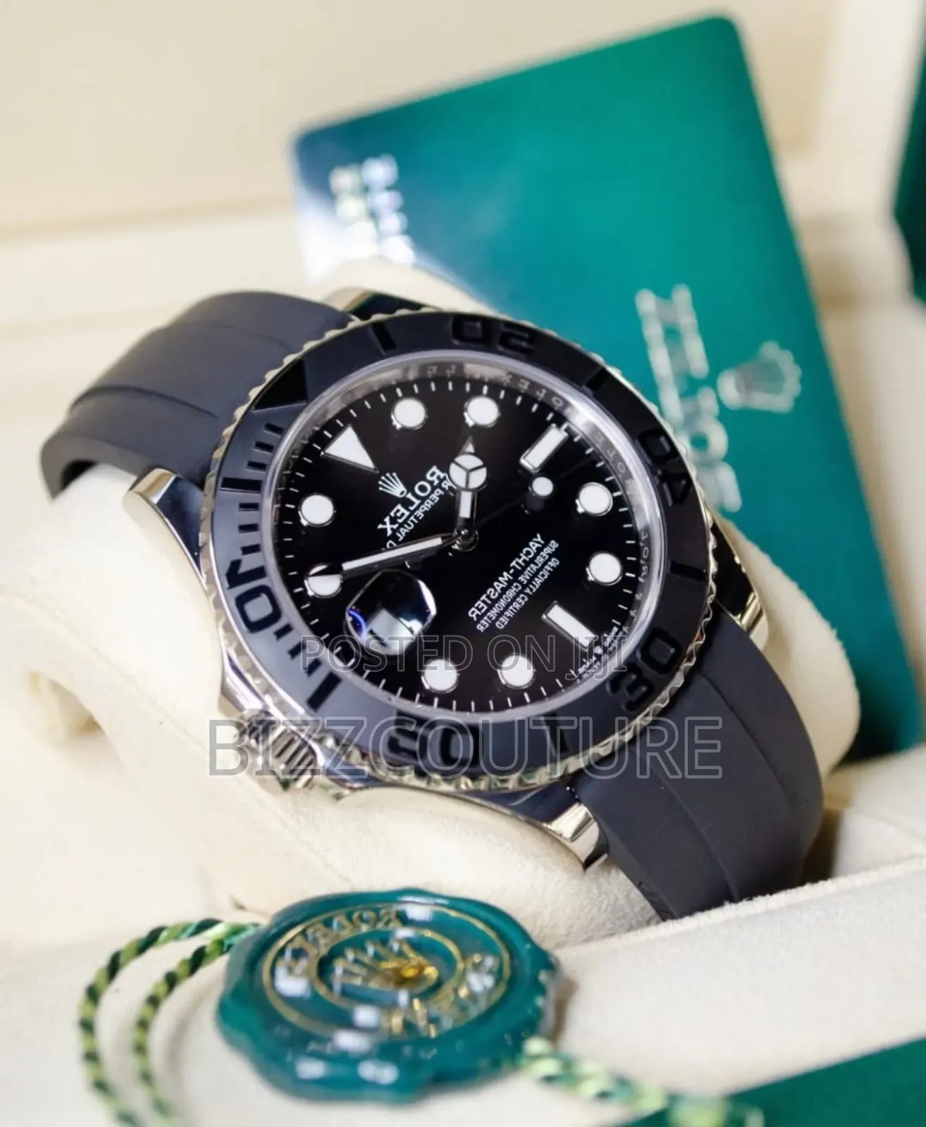 High Quality Aaa Rolex Rubber Black Strap Watch