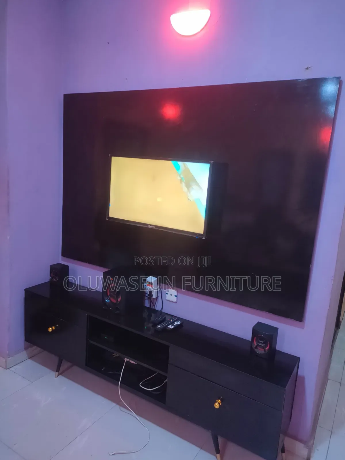 Tv Stand With Hanging Tv Plain Board