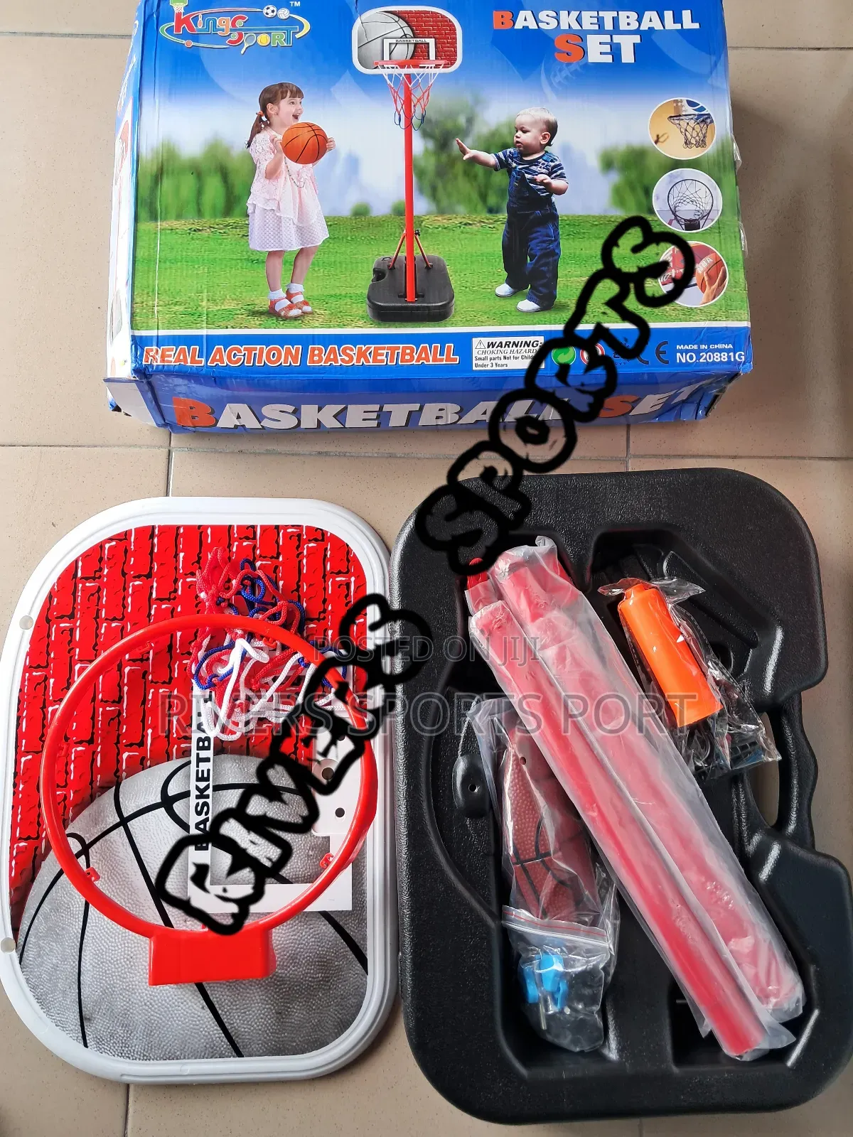 Adjustable Basketball Stand for Kids