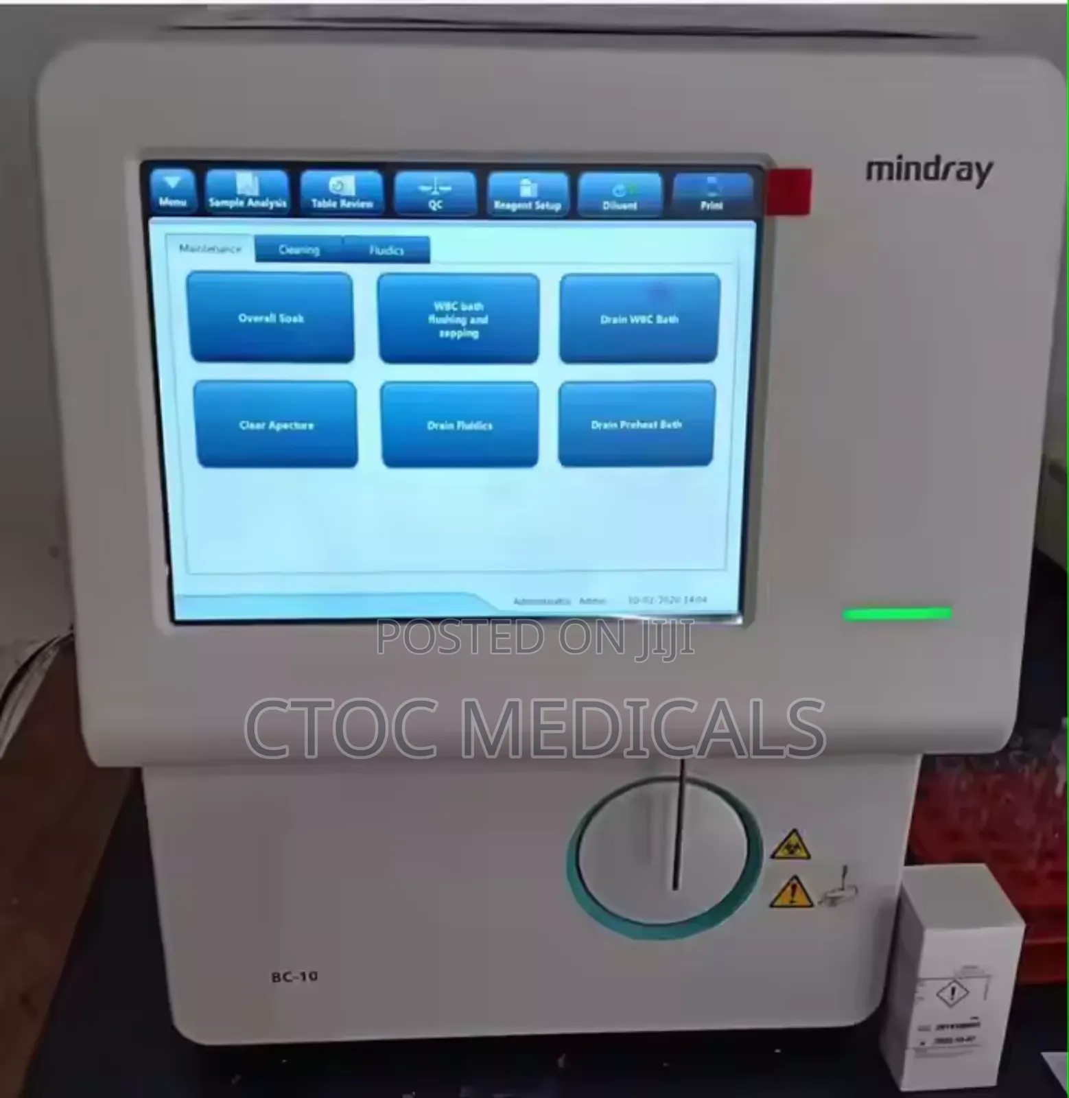 Bc 10 3 Part Haematology Analyser Mindray