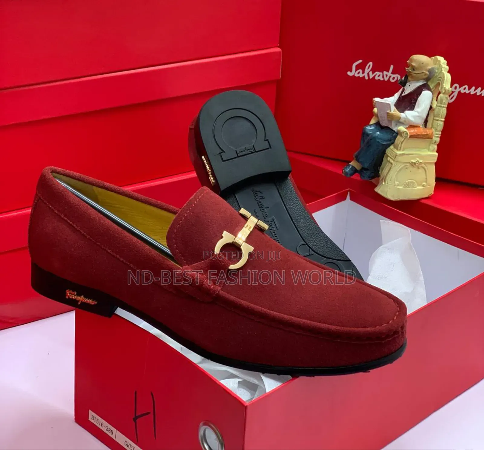 Suede Ferragamo Quality Men's Shoes