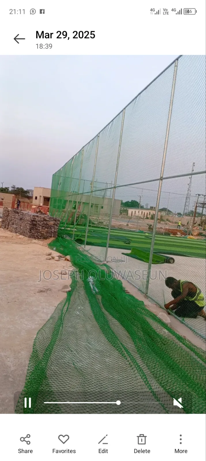 Instullation of Football Field and Other Sports Event