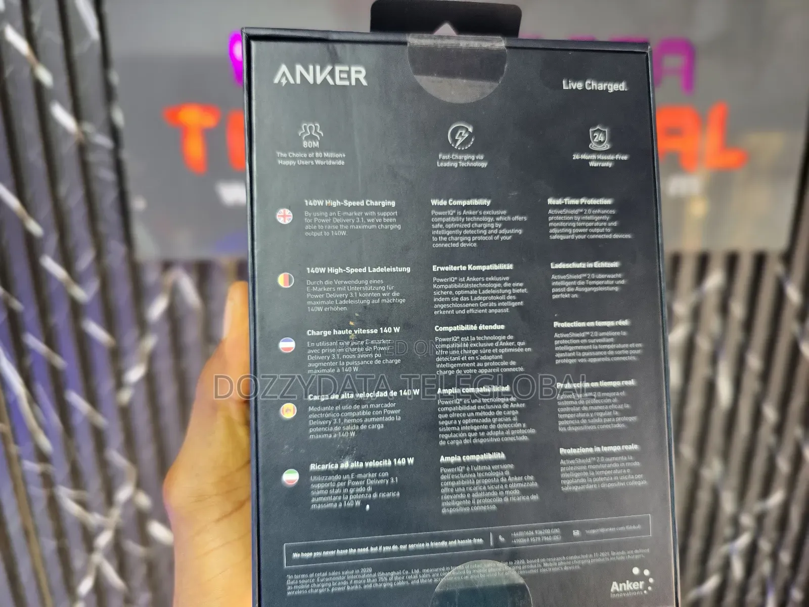 Anker 737 Power Bank 24000mah 140w Powerbank 3-Port Portable
