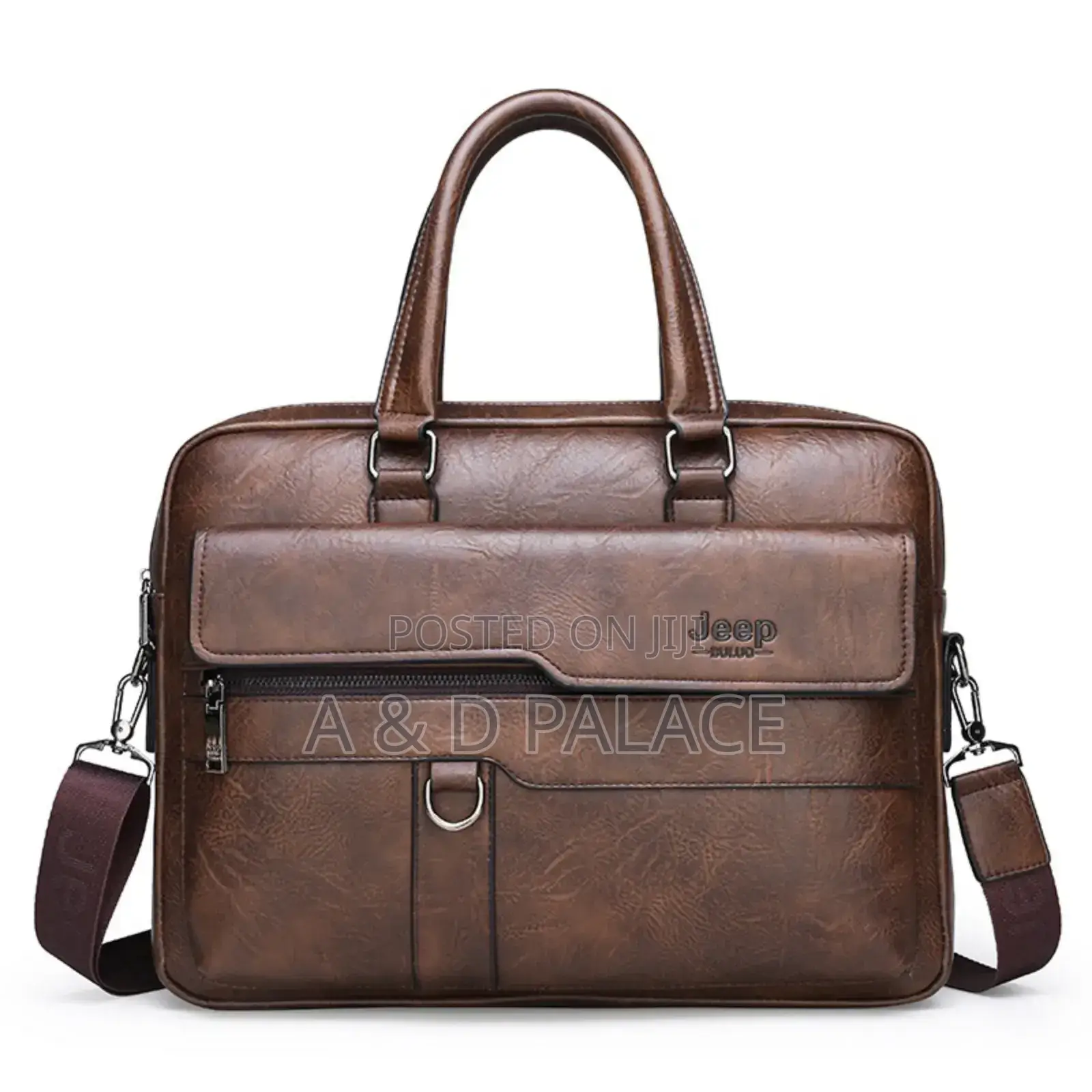 Jeep Genuine Forever Leather Men’S Shoulder Office Bag