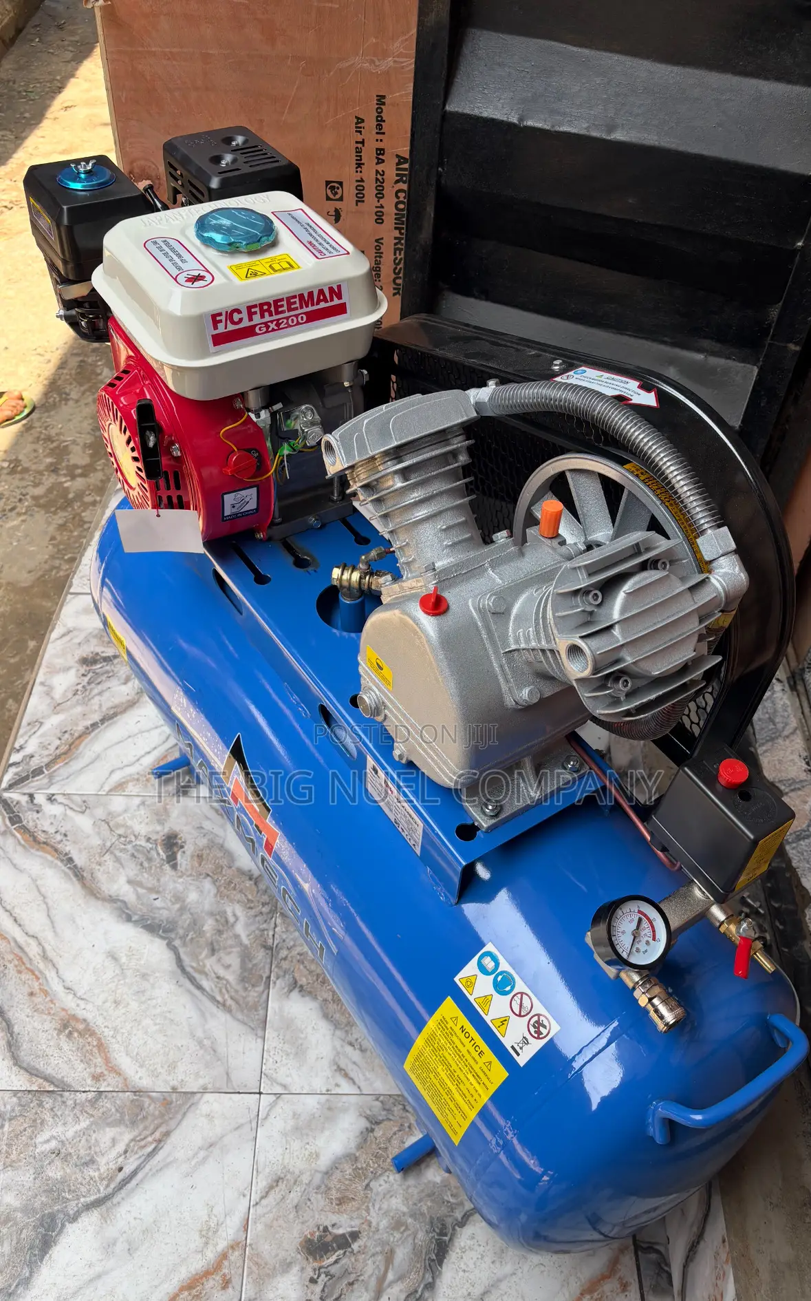 Engine Air Compressor Machine 100l