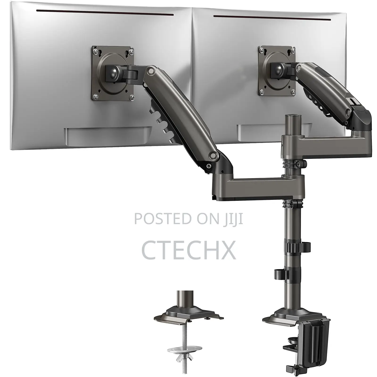 Huanuo Taller Dual Monitor Stand Long Arms for 13 to 32 Inch