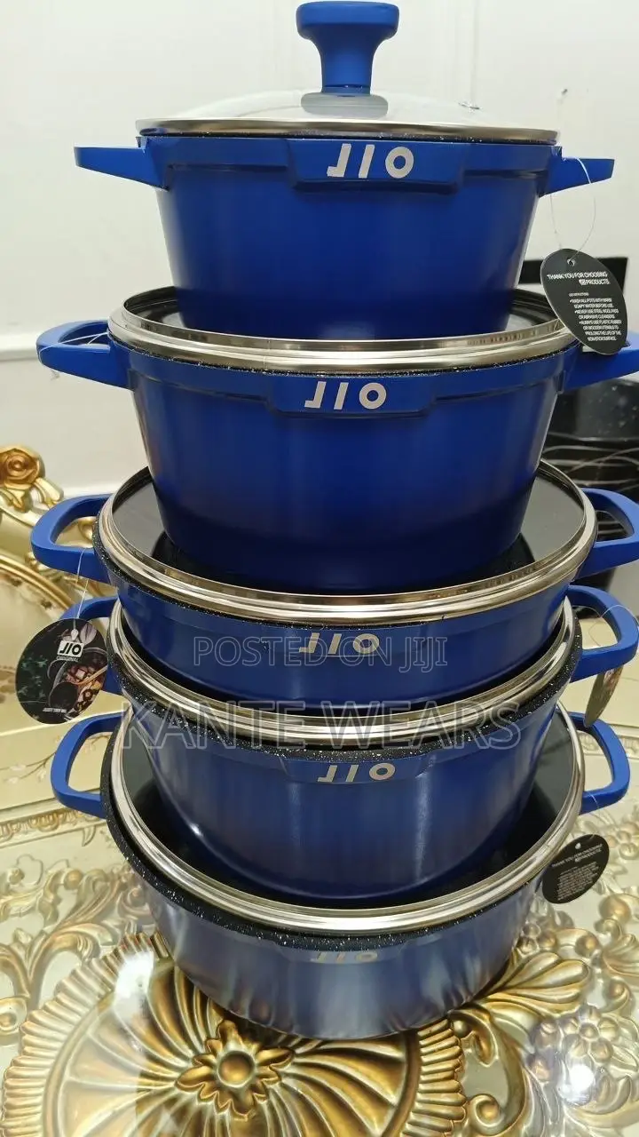 10 Pc's F31655 Jio Pot Blue Black