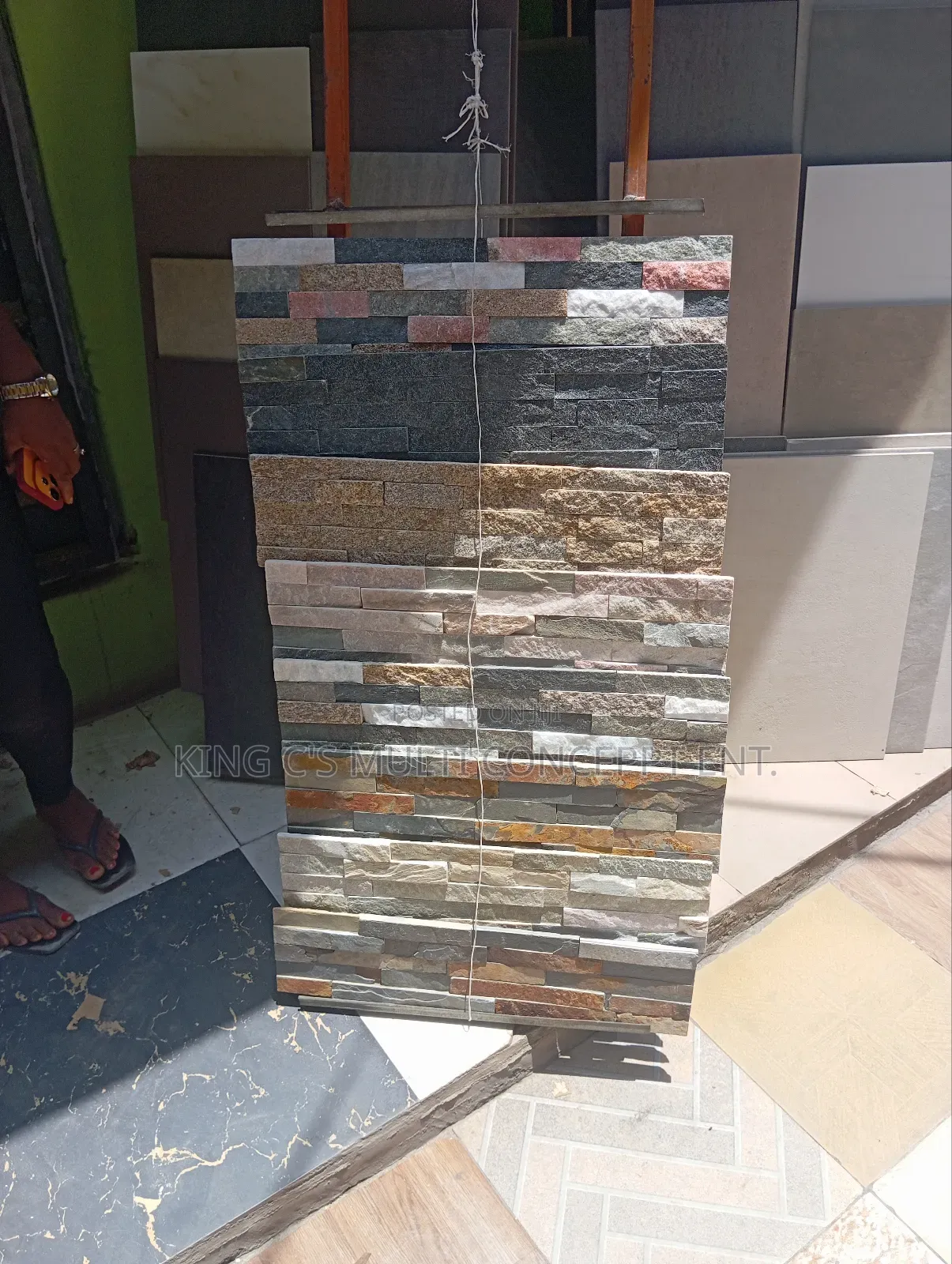 Mix Colours Natural Outside Wall Stone Tile